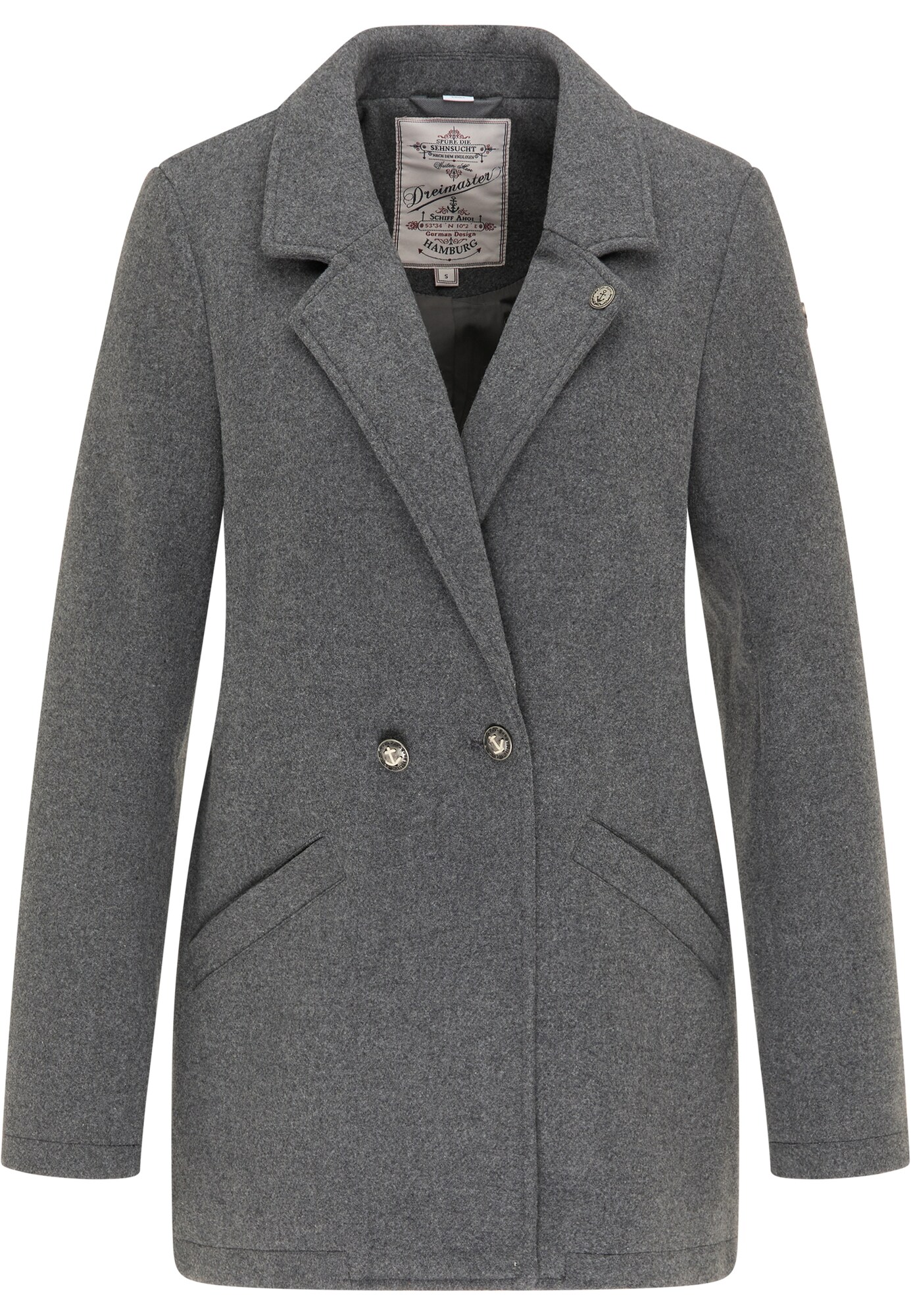 DreiMaster Vintage Blazer švarkas  margai pilka