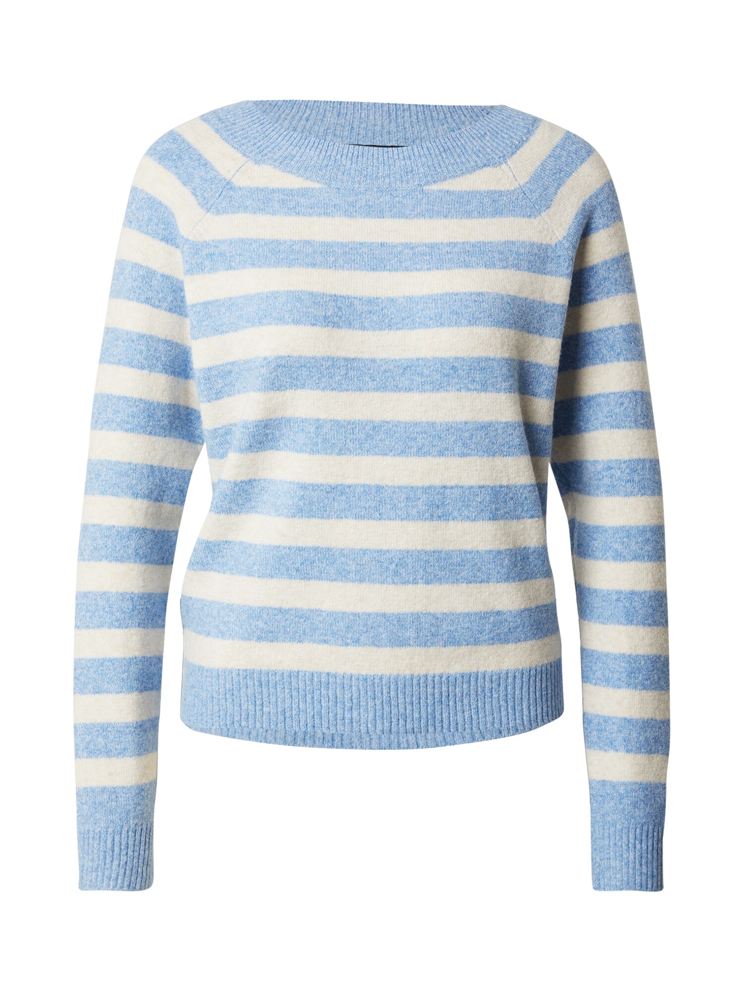 VERO MODA Pulover VMDoffy  albastru deschis / alb