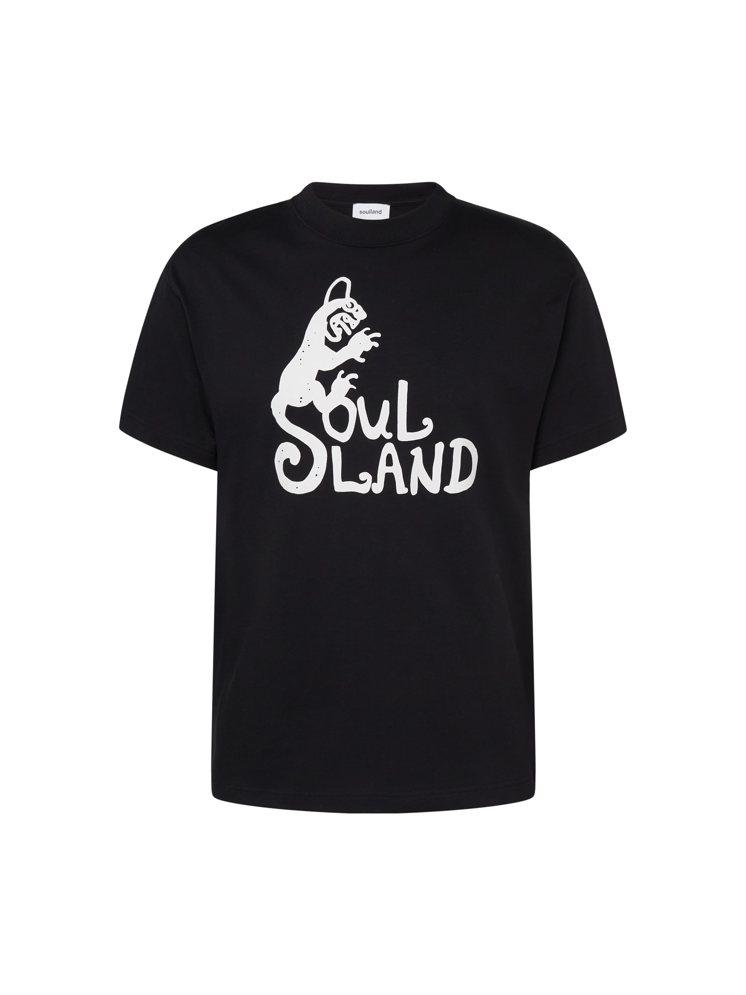 Soulland Marškinėliai 'Spring Devil' juoda / balta