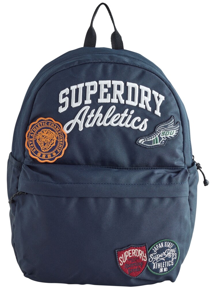 Superdry Rucksack 'Back to School' Jungen Größe One Size navy / orange / blutrot / weiß