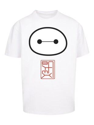 F4NT4STIC Shirt ‘Big Hero 6 Baymax’ Bourgogne / Zwart / Wit