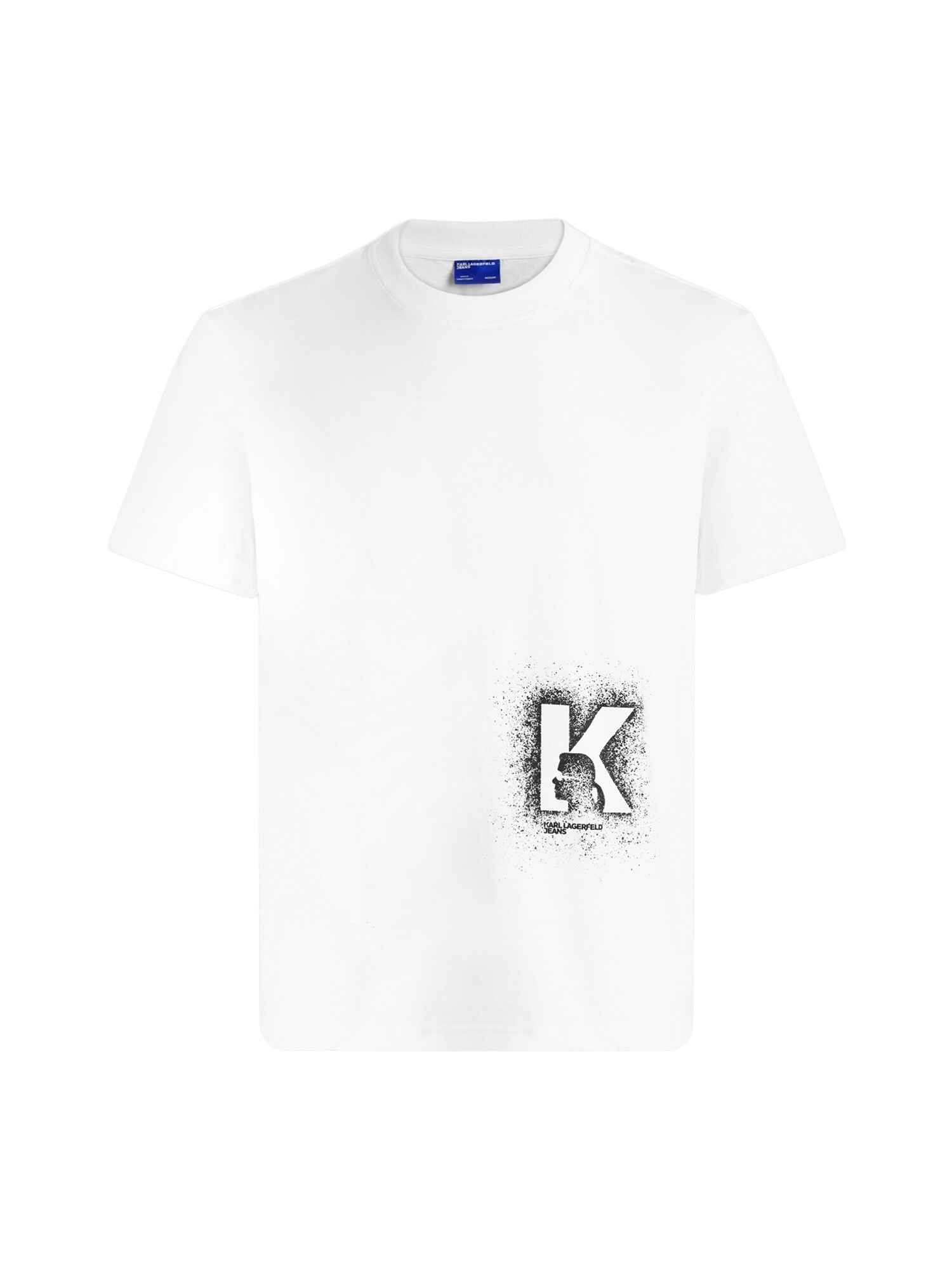 KARL LAGERFELD JEANS Tričko  čierna / biela