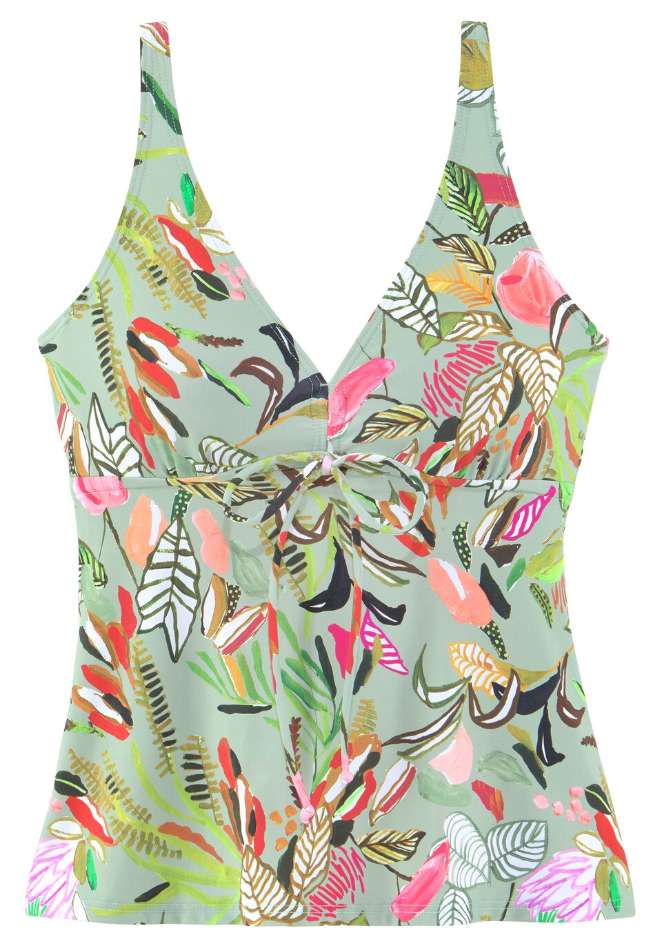 Tankini 'Herbst' oliv / rosa / blodröd