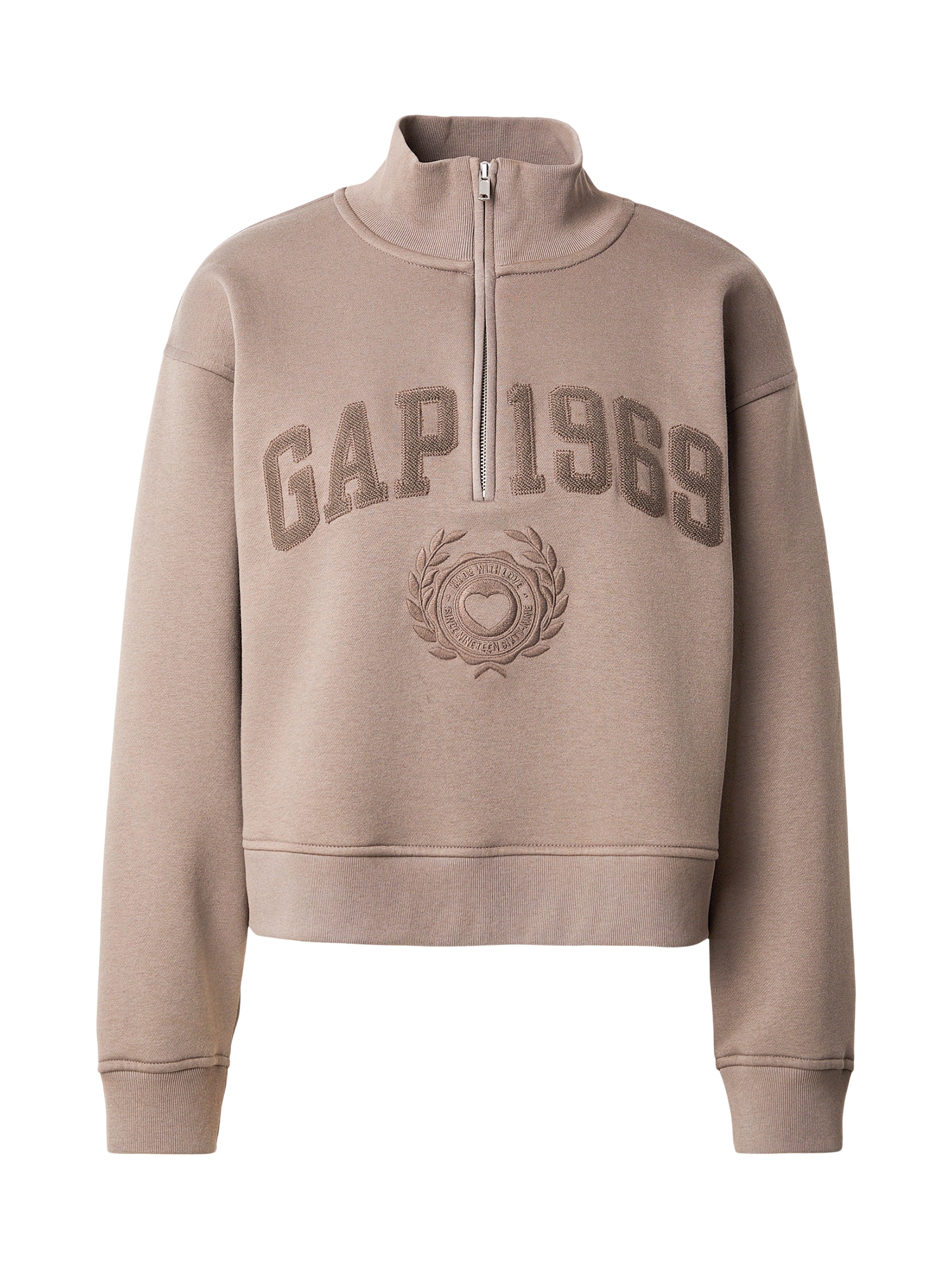 GAP Bluză de molton JAN  maro / maro deschis