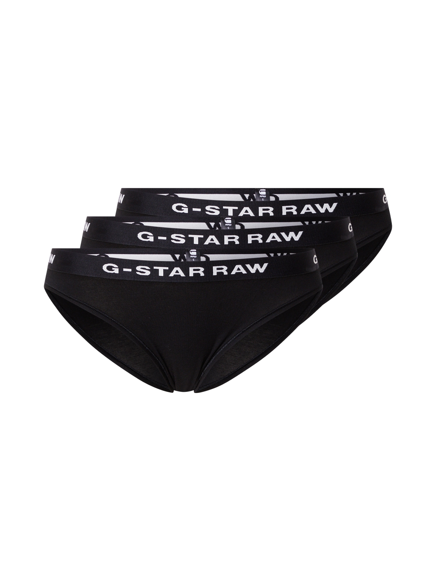 G-STAR Slip  negru / alb