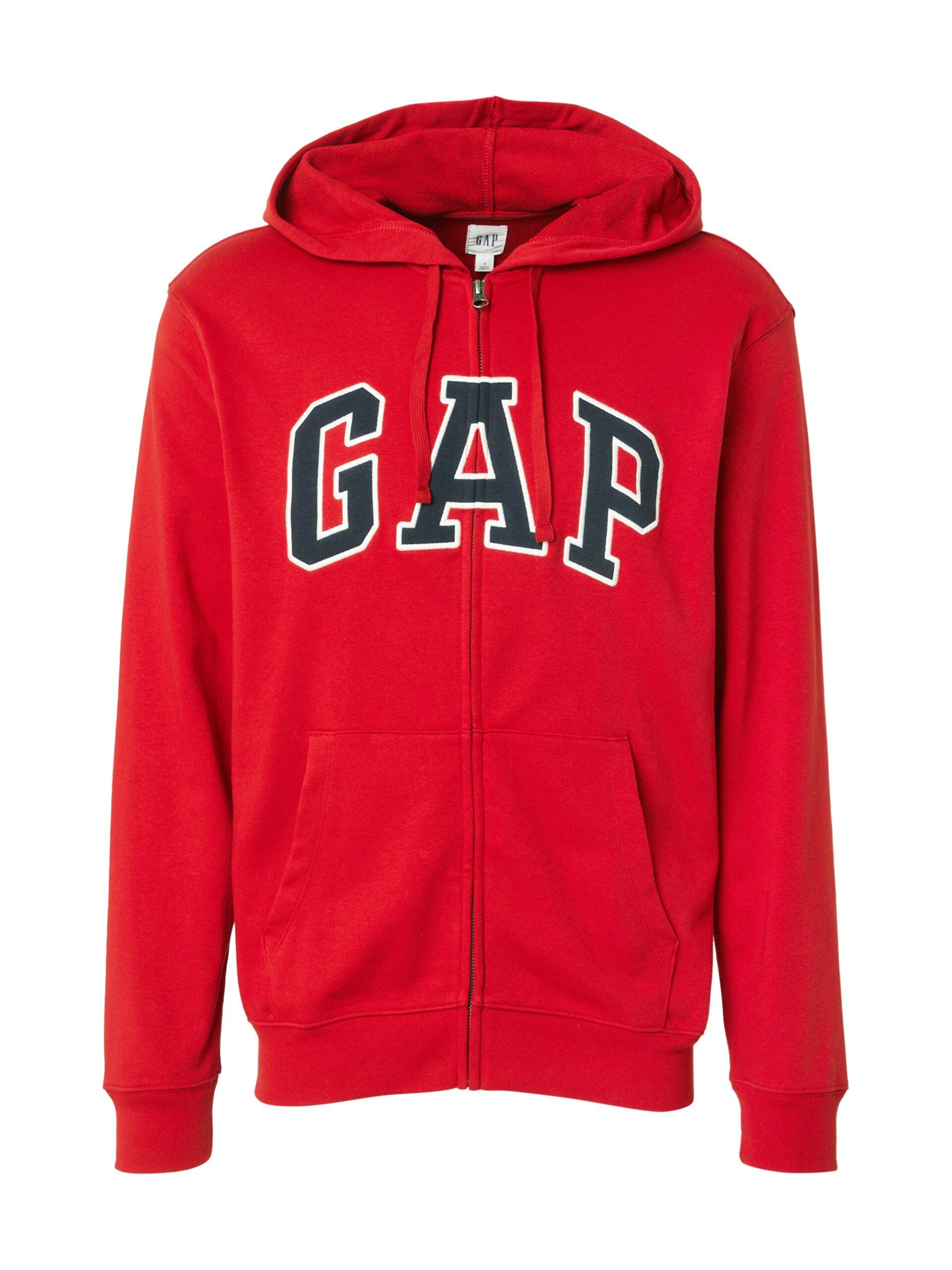 GAP Sweatjacka 'HERITAGE' mörkblå / knallröd herr