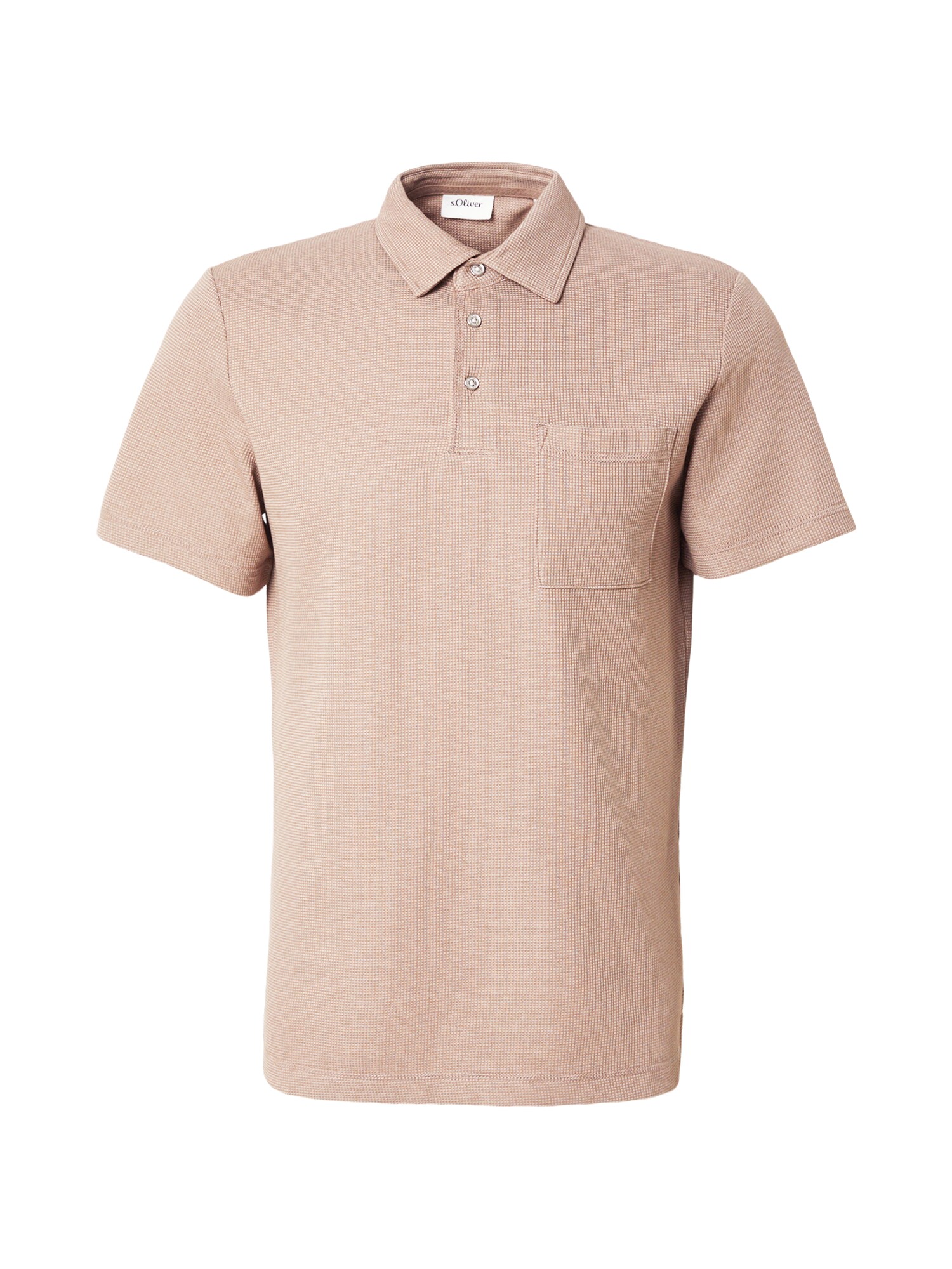 s.Oliver Tricou maro mokka / alb