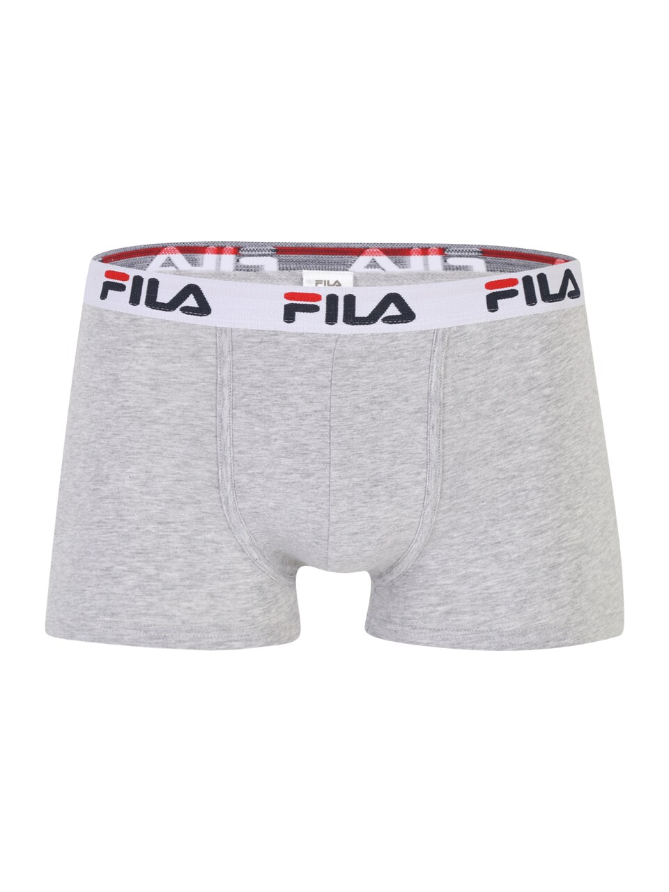 Boxershorts gråmelerad / röd / svart