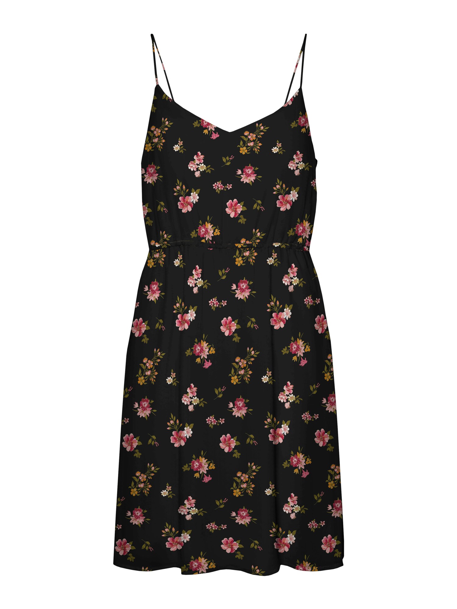 Vero Moda Petite Ruha 'VMSMILLA'  olíva / rózsaszín / piros / fekete akciós termékkép 1
