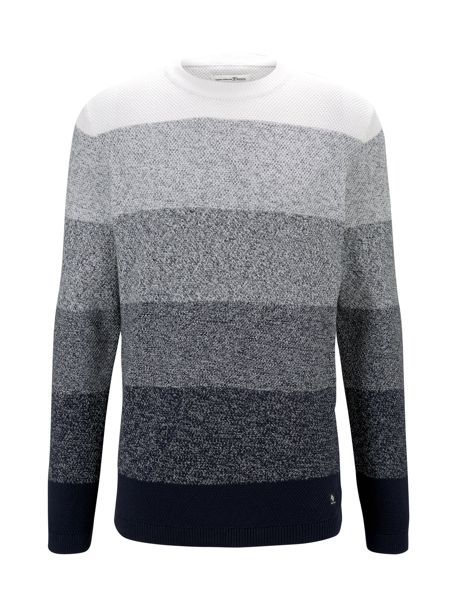 TOM TAILOR DENIM Megztinis  antracito / pilka / šviesiai pilka
