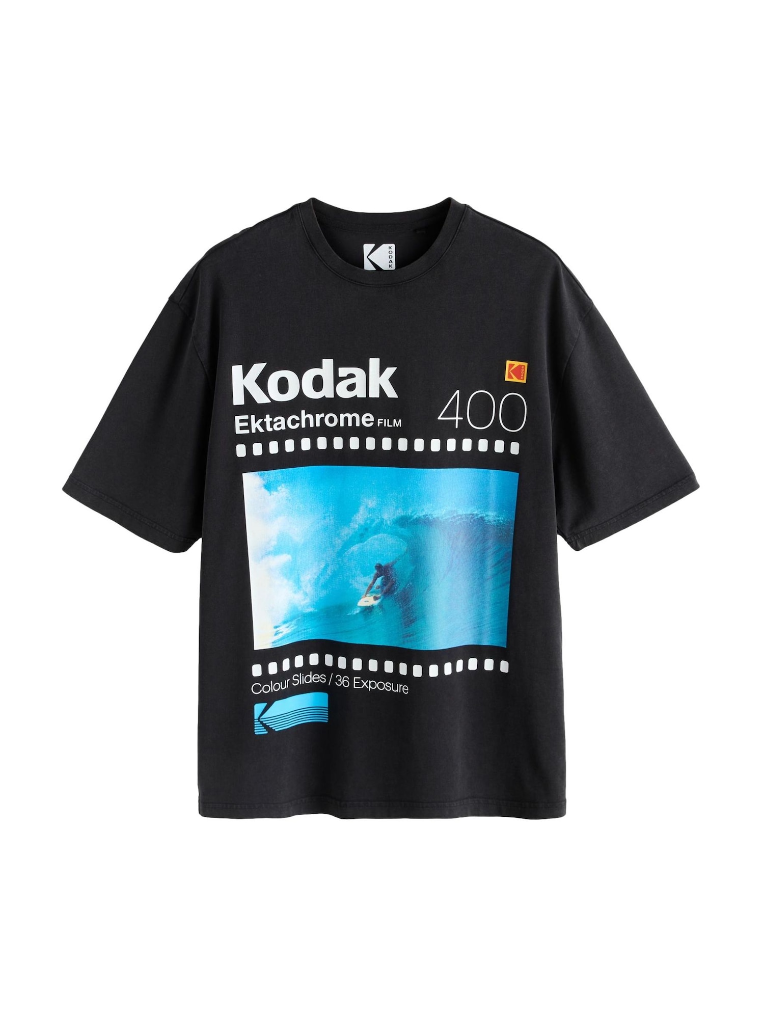 Next Tričko  modrá / čierna / biela