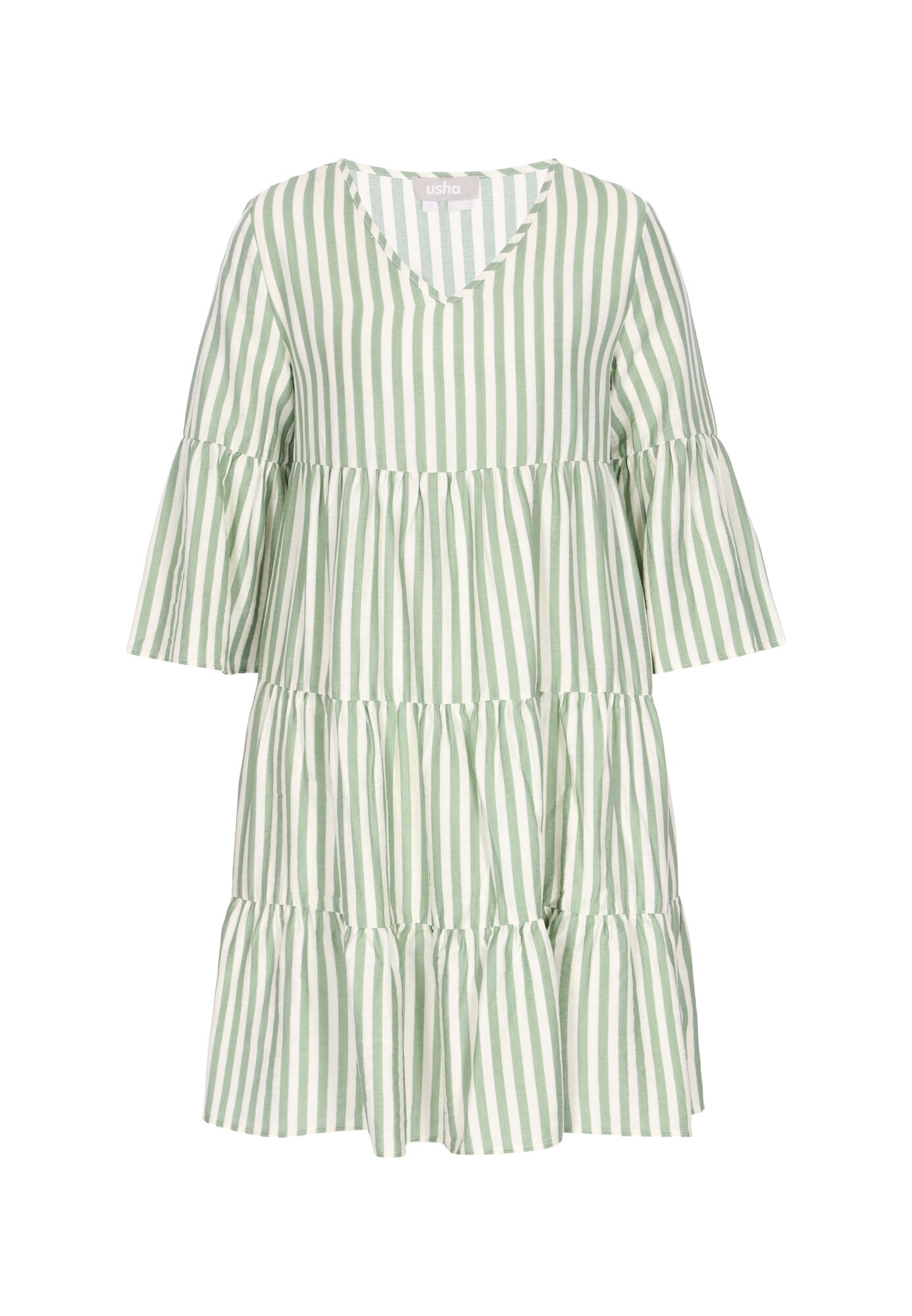 Usha Vestido  menta / blanco