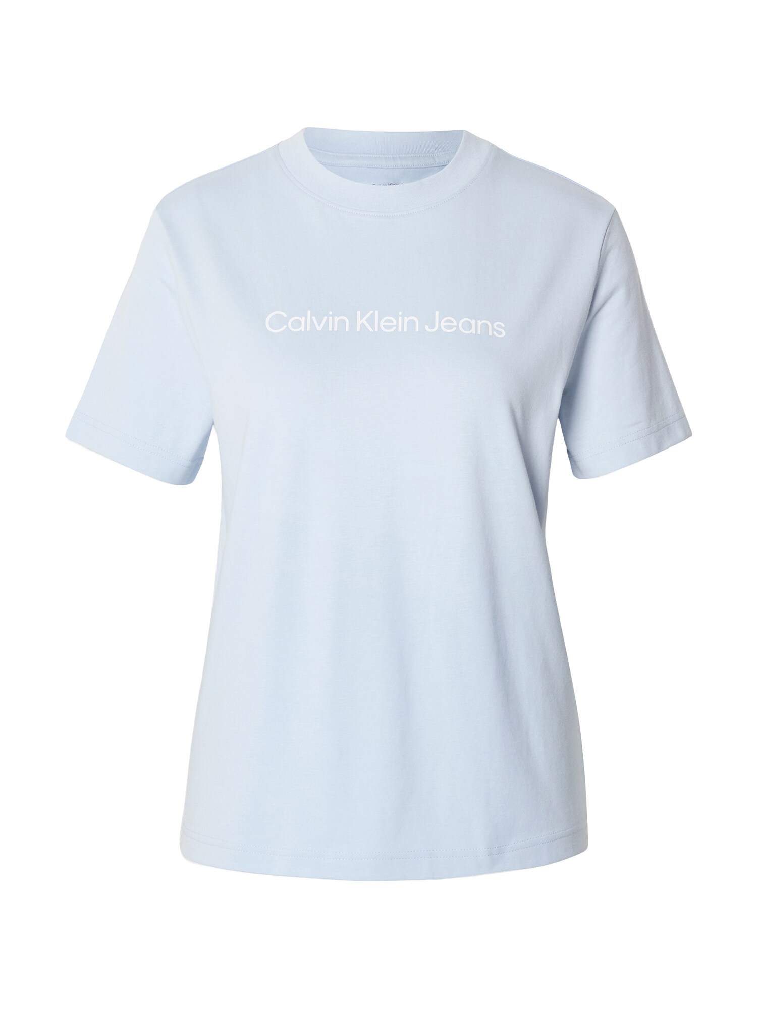 Calvin Klein Jeans Tricou  albastru deschis / alb