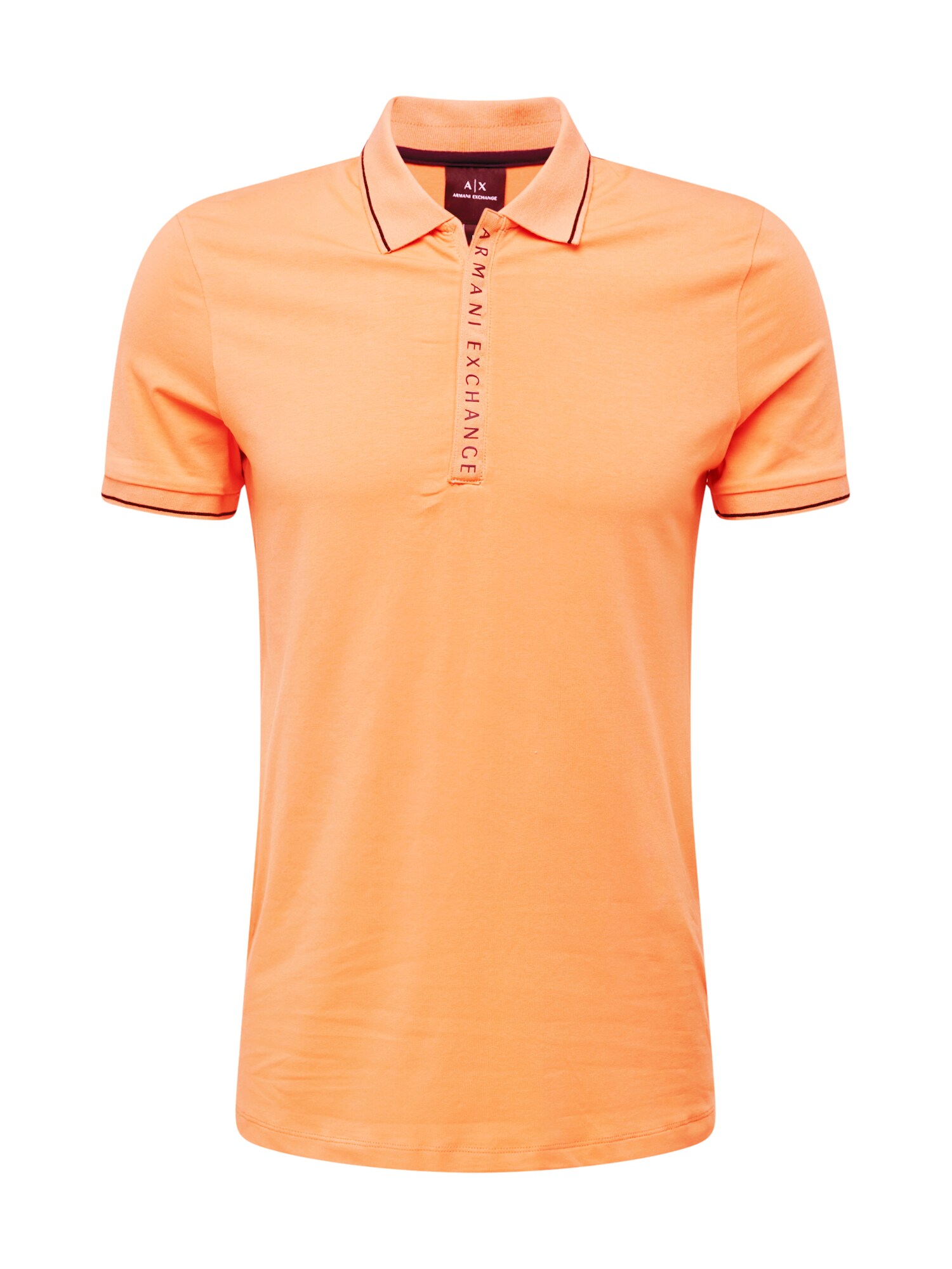 ARMANI EXCHANGE Marškinėliai oranžinė / juoda