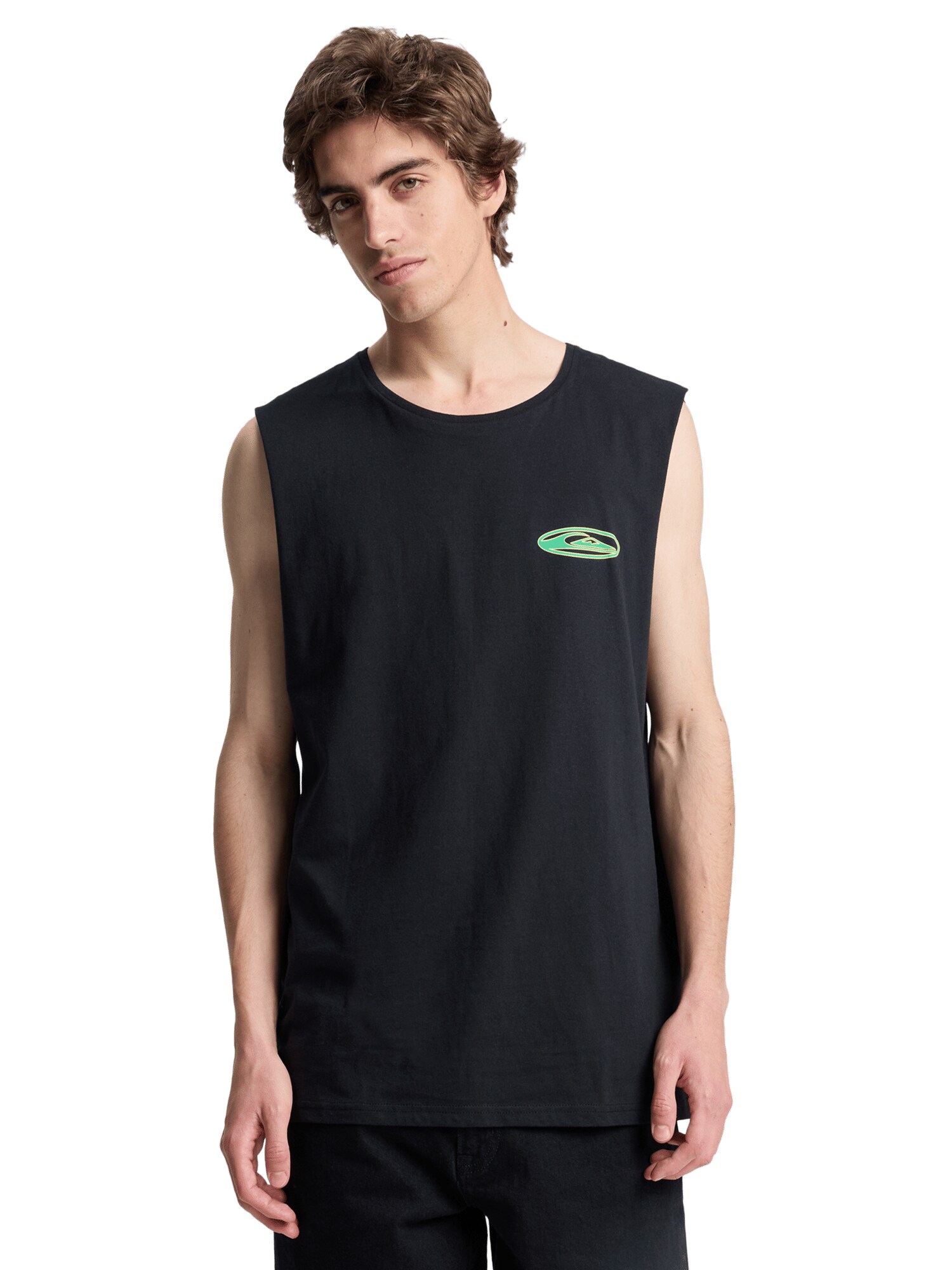 QUIKSILVER Funkcionalna majica 'EV Quikglobe Muscle'  rumena / zelena / črna