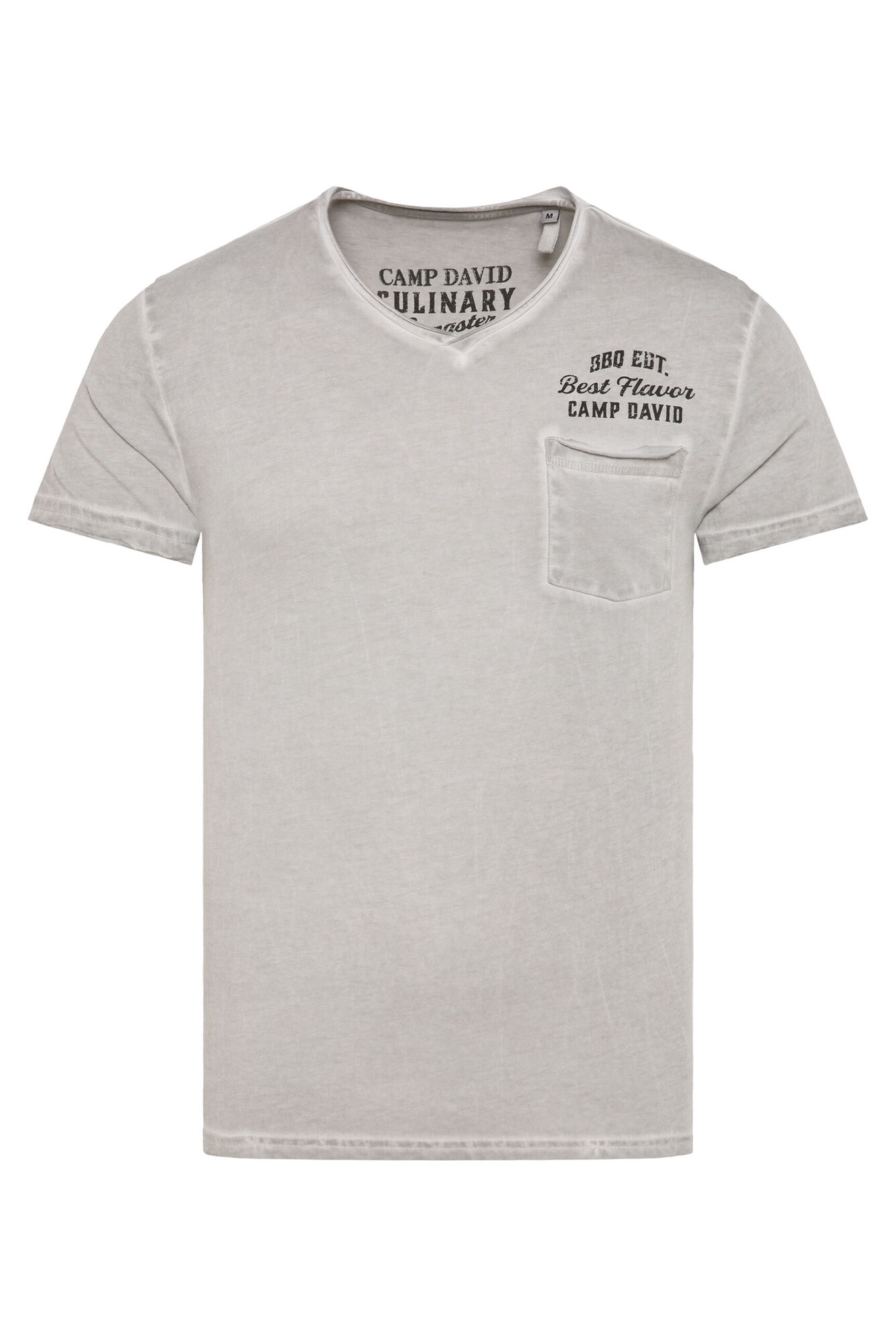 Thumbnail - V-Shirt mit Brusttasche und Backprint