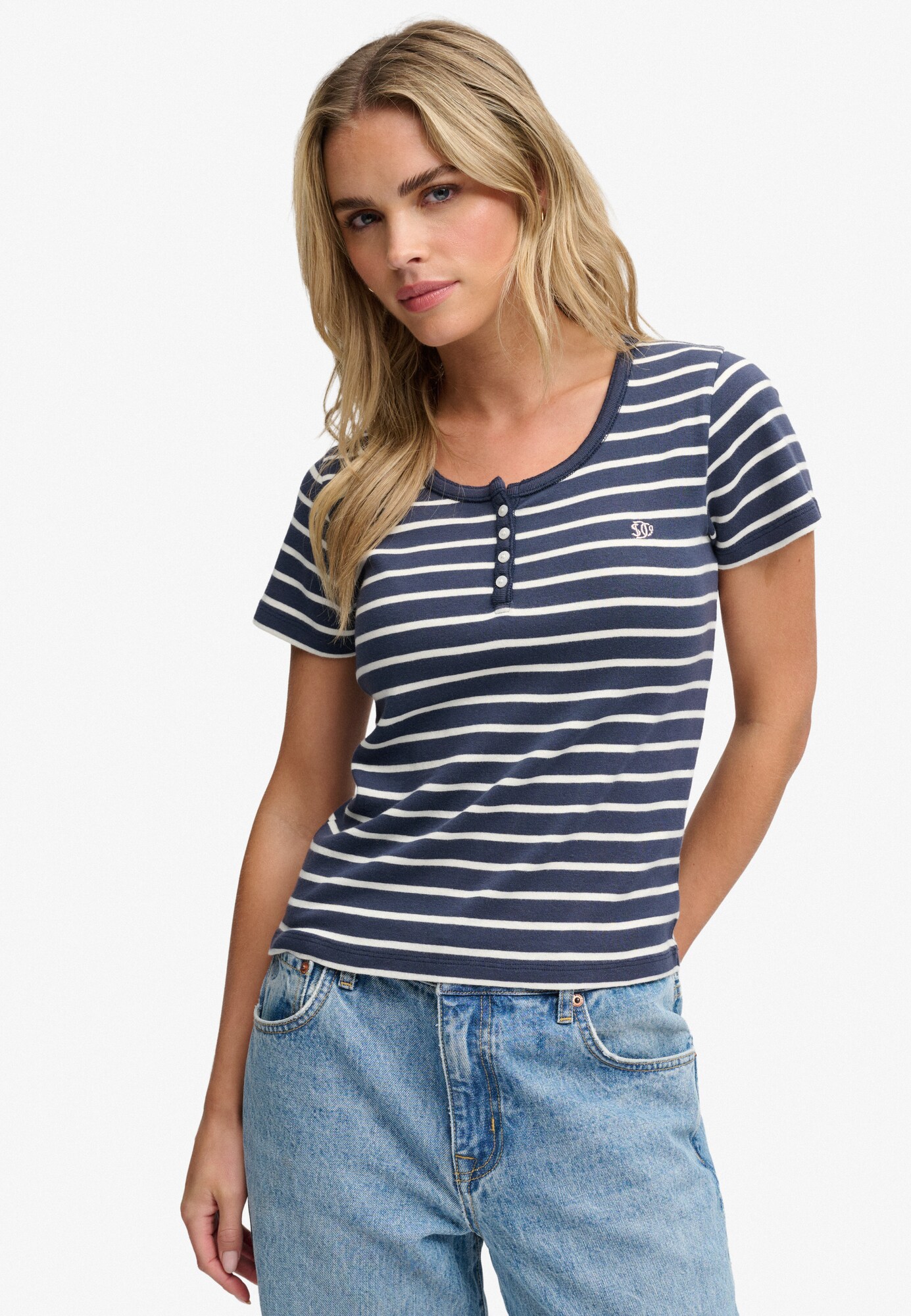 Superdry & Co Camiseta  marino / blanco – imagen 2