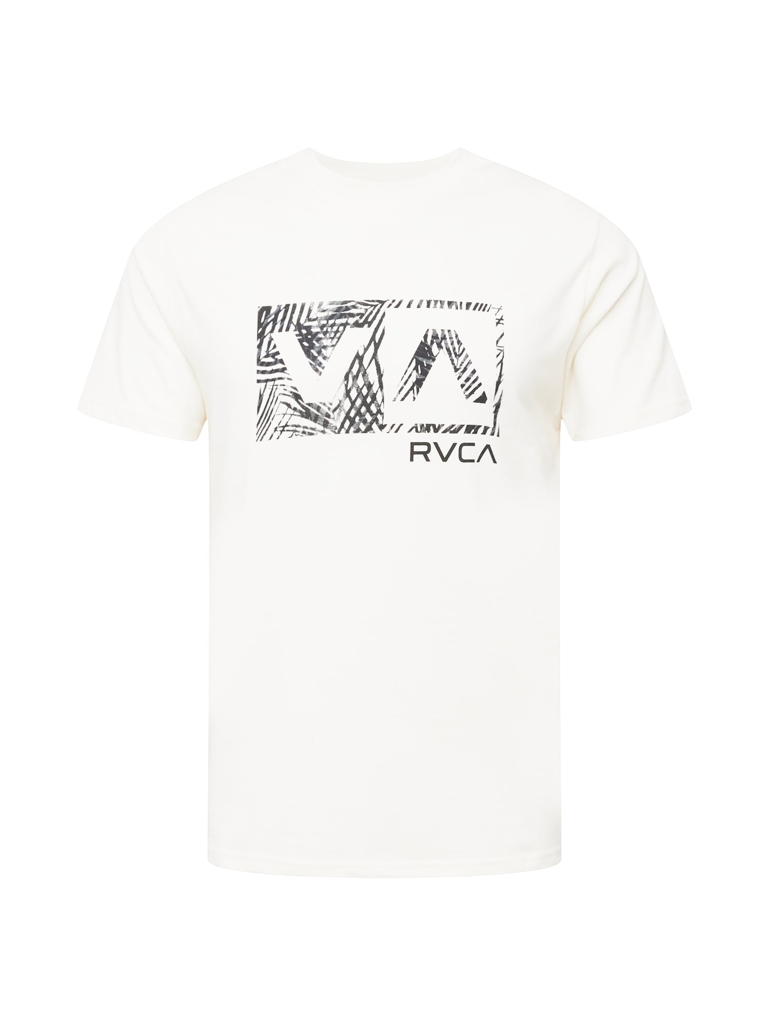 RVCA Marškinėliai balta / juoda