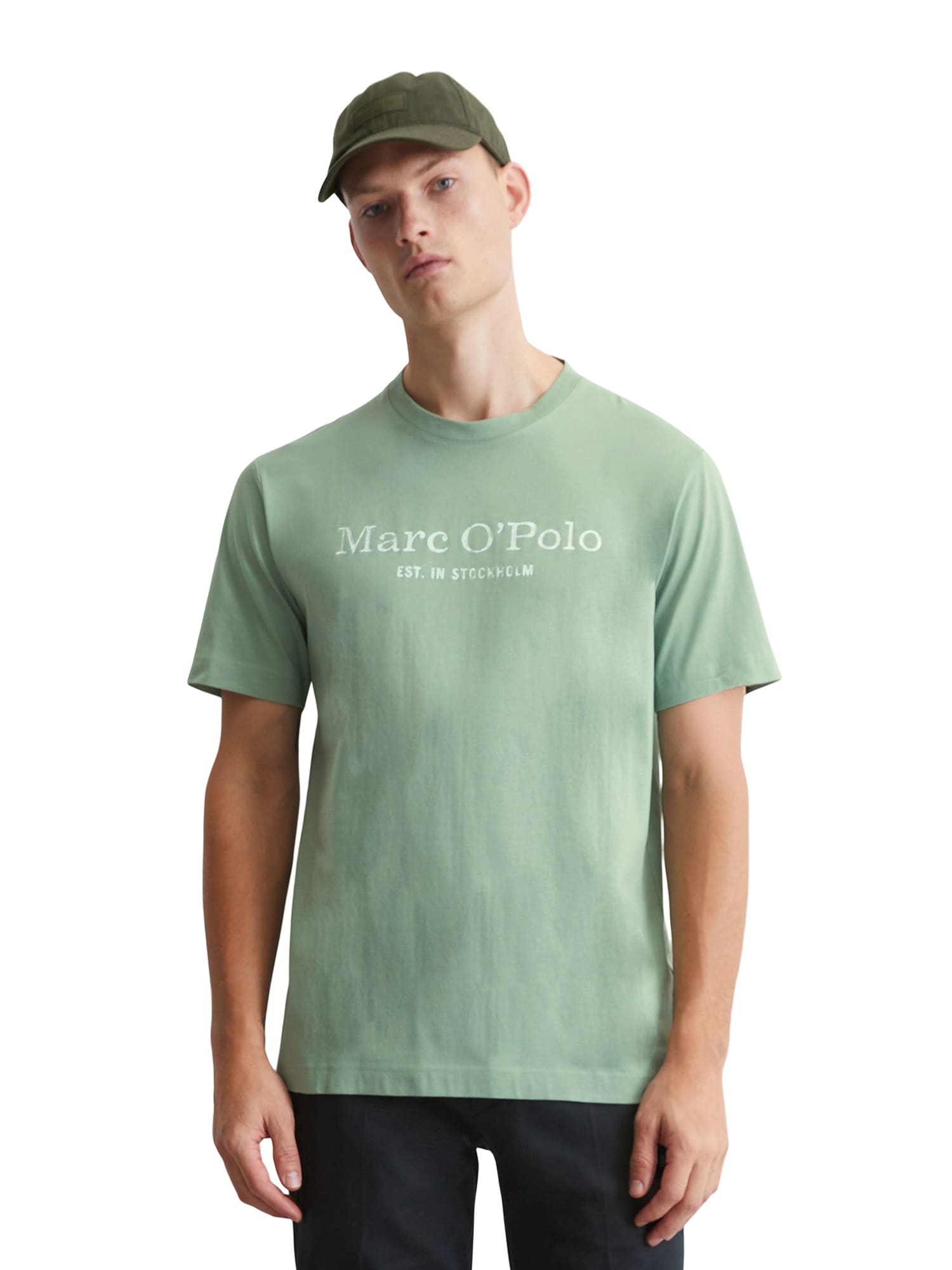Marc O'Polo Póló  pasztellzöld / fehér termék 2. képe
