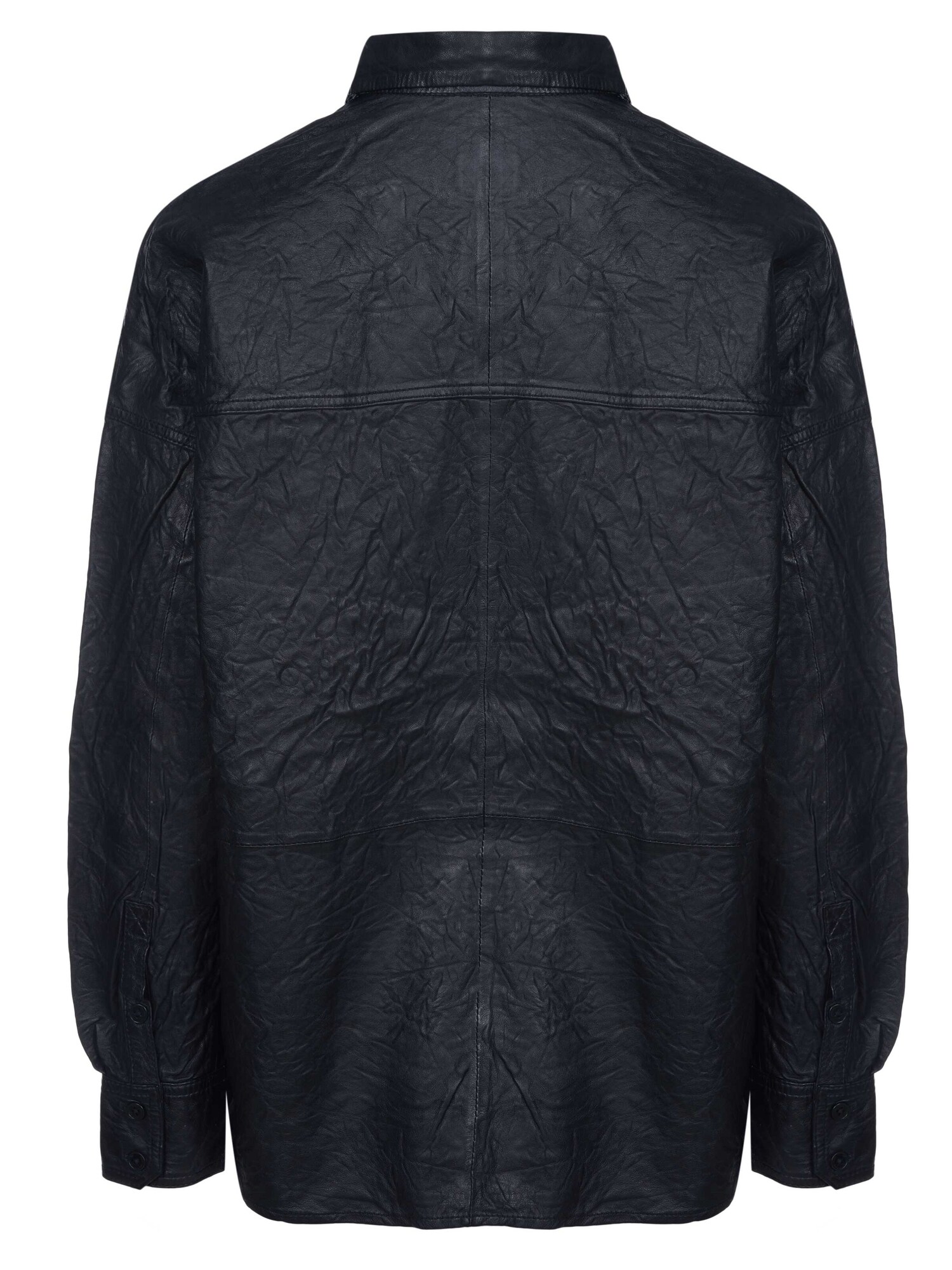 Zadig & Voltaire Blusa 'Zadig & Voltaire TAMARA CUIR FROISSE Bluse schwarz'  negro – imagen 2
