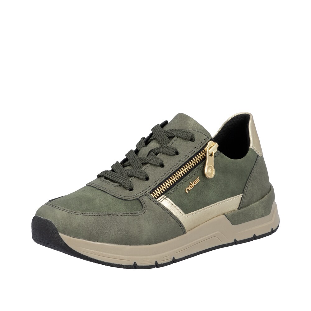 Rieker Sneaker Damen Größe 38 gold / oliv