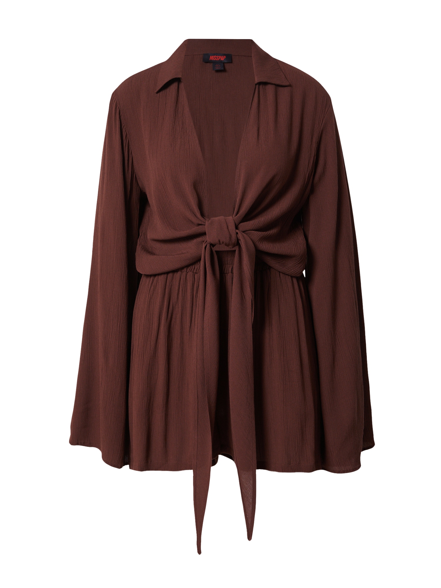 Misspap Moteriškas kostiumėlis su kelnėmis šokolado spalva