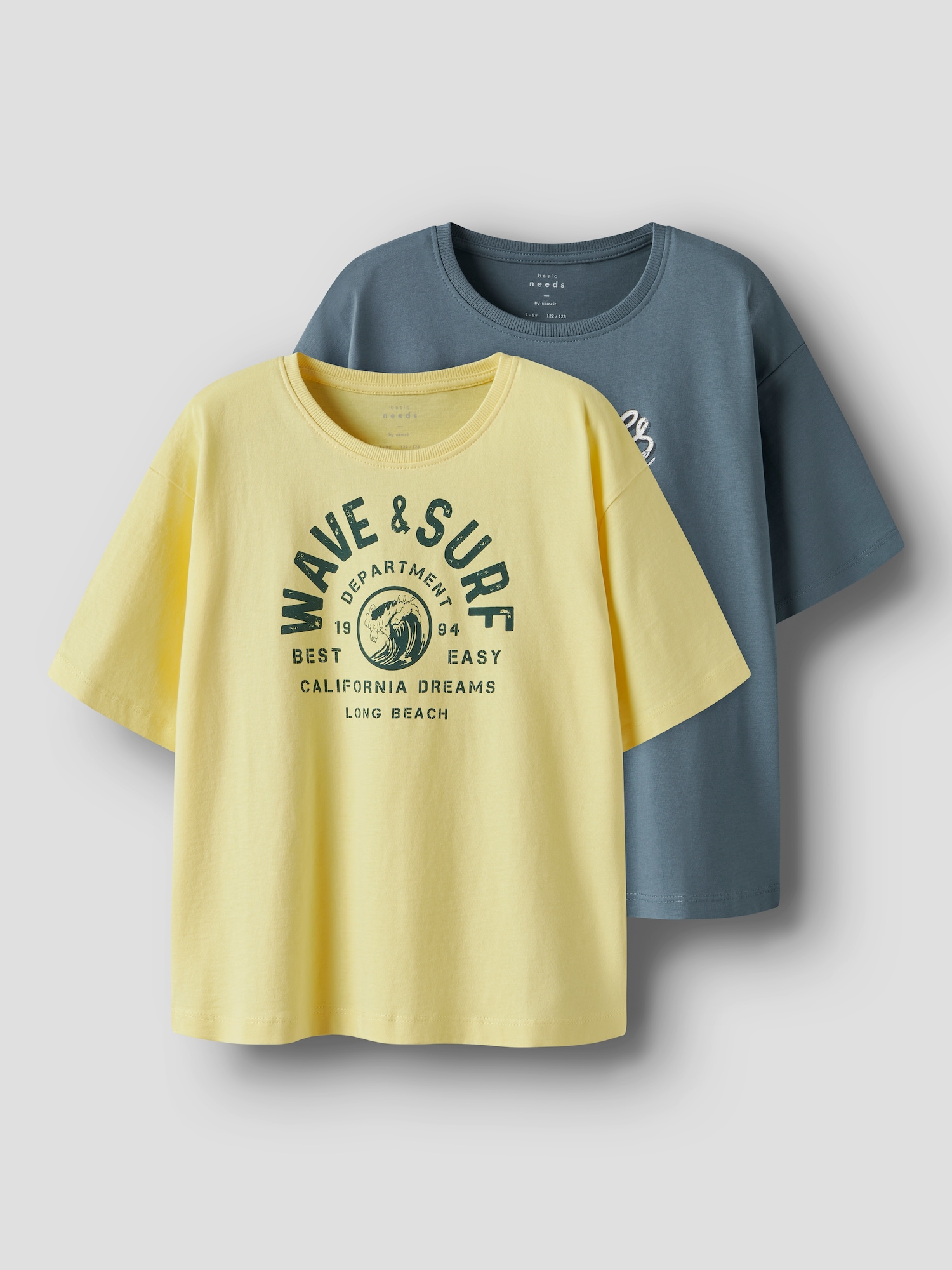 NAME IT Tricou NKMVICTOR  bleumarin / galben muștar / verde închis / alb
