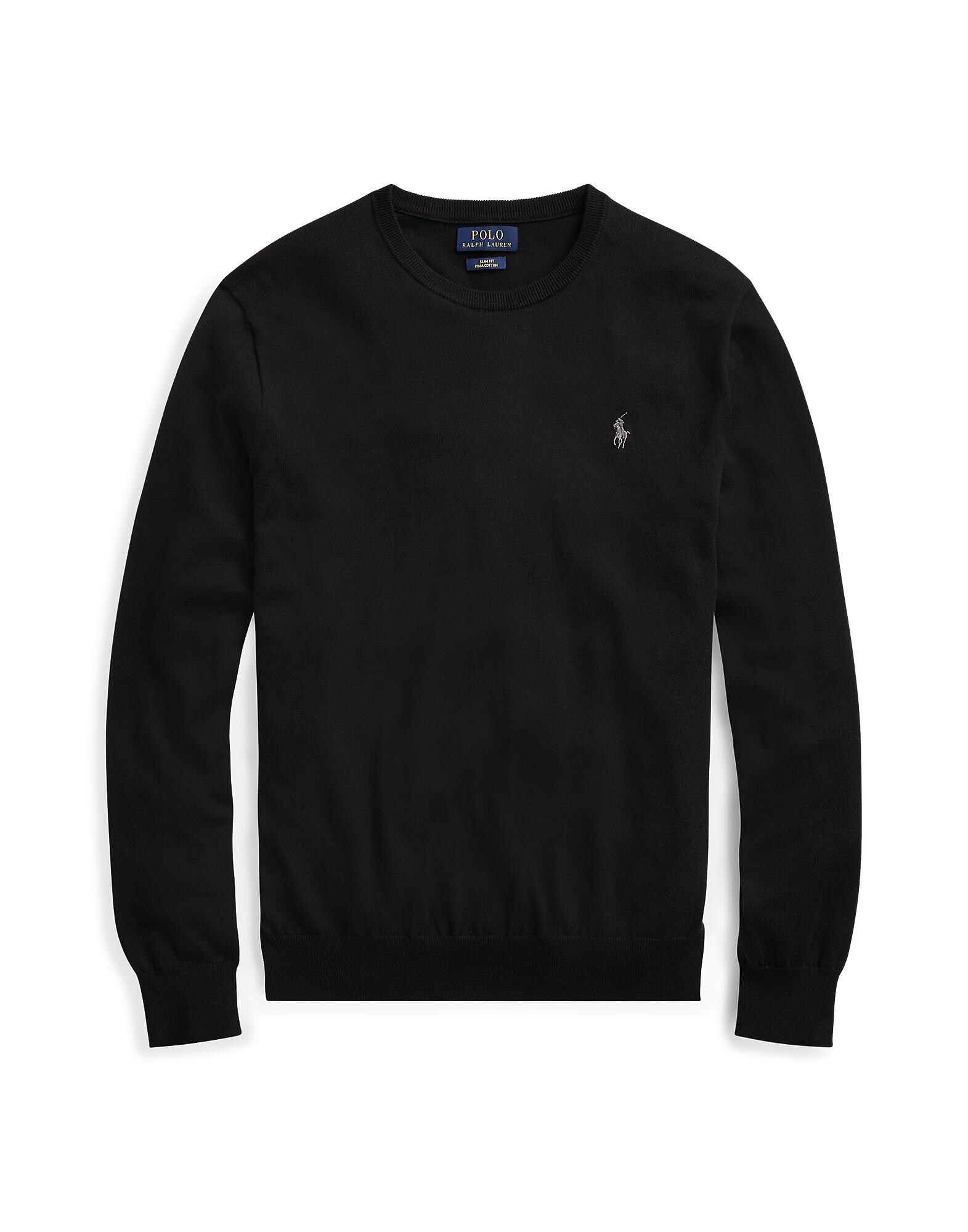 Polo Ralph Lauren Pulover negru / argintiu