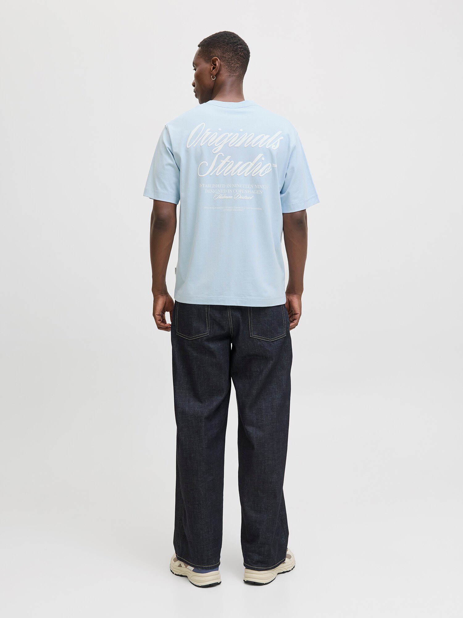 JACK & JONES Tričko 'JORNORREBRO' svetlomodrá / biela (obrázok 3)