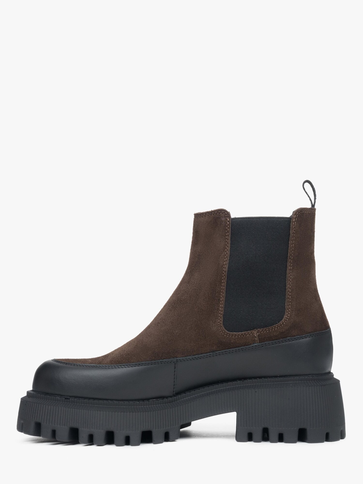 Estro Botas Chelsea '09-3593' marrón oscuro