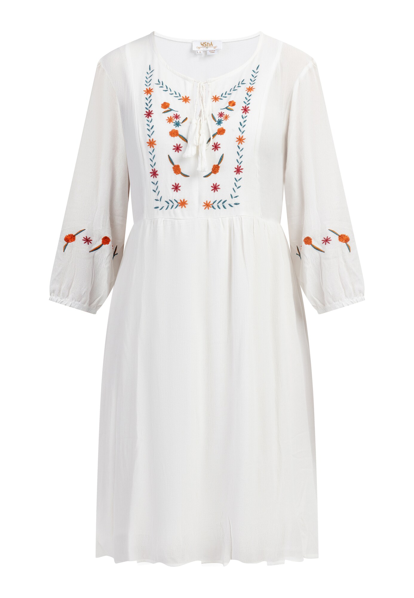 usha FESTIVAL Vestido jade / naranja / rojo / blanco