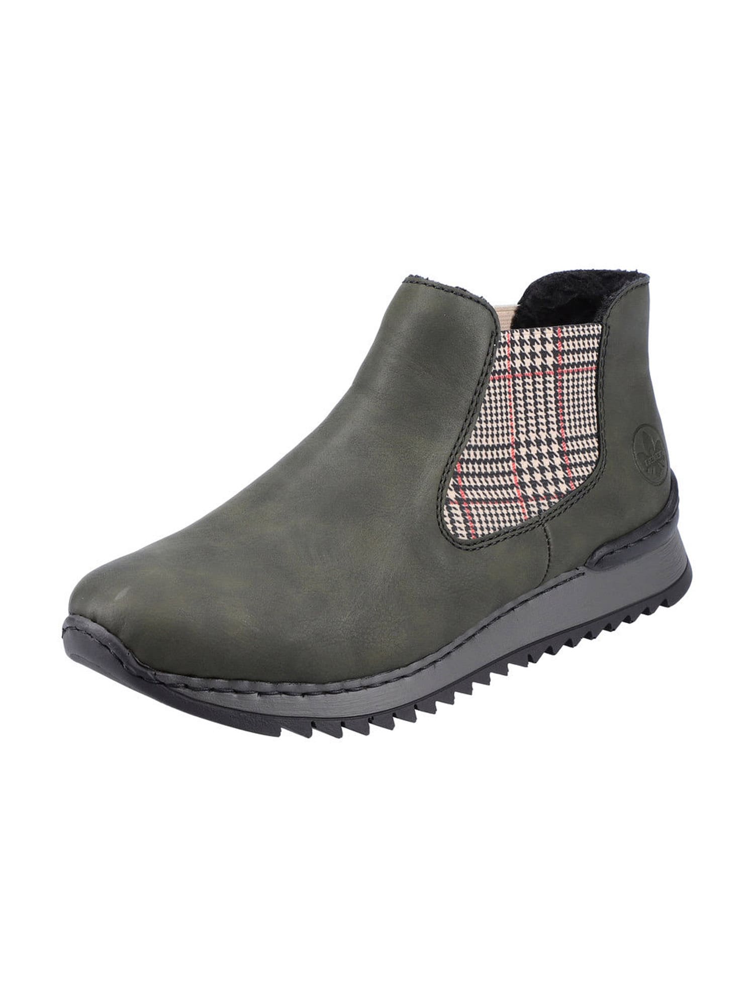 Rieker Rieker Chelsea Boots kitt / dunkelgrün / melone / schwarz
