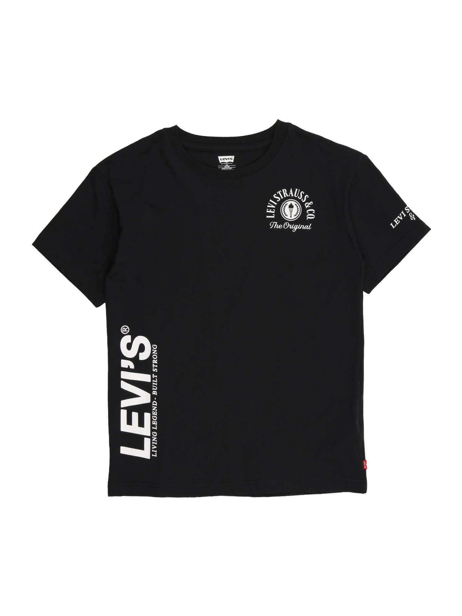 Levis Kids Tricou  negru / alb