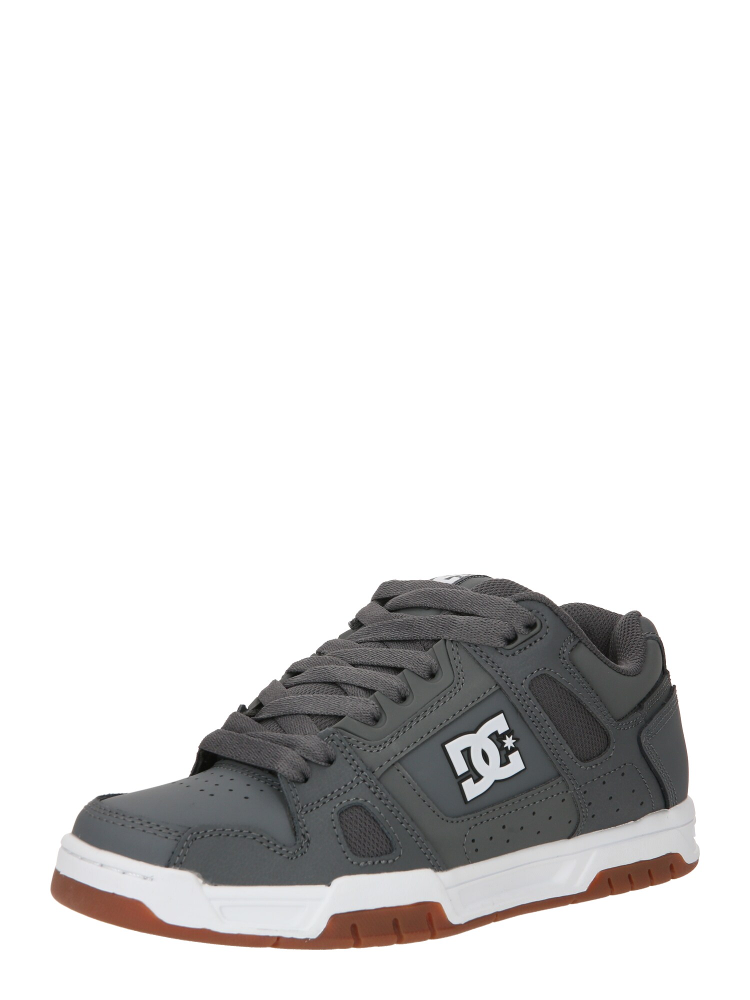 DC Shoes Rövid szárú sportcipők 'STAG'  szürke / fehér akciós termékkép 1