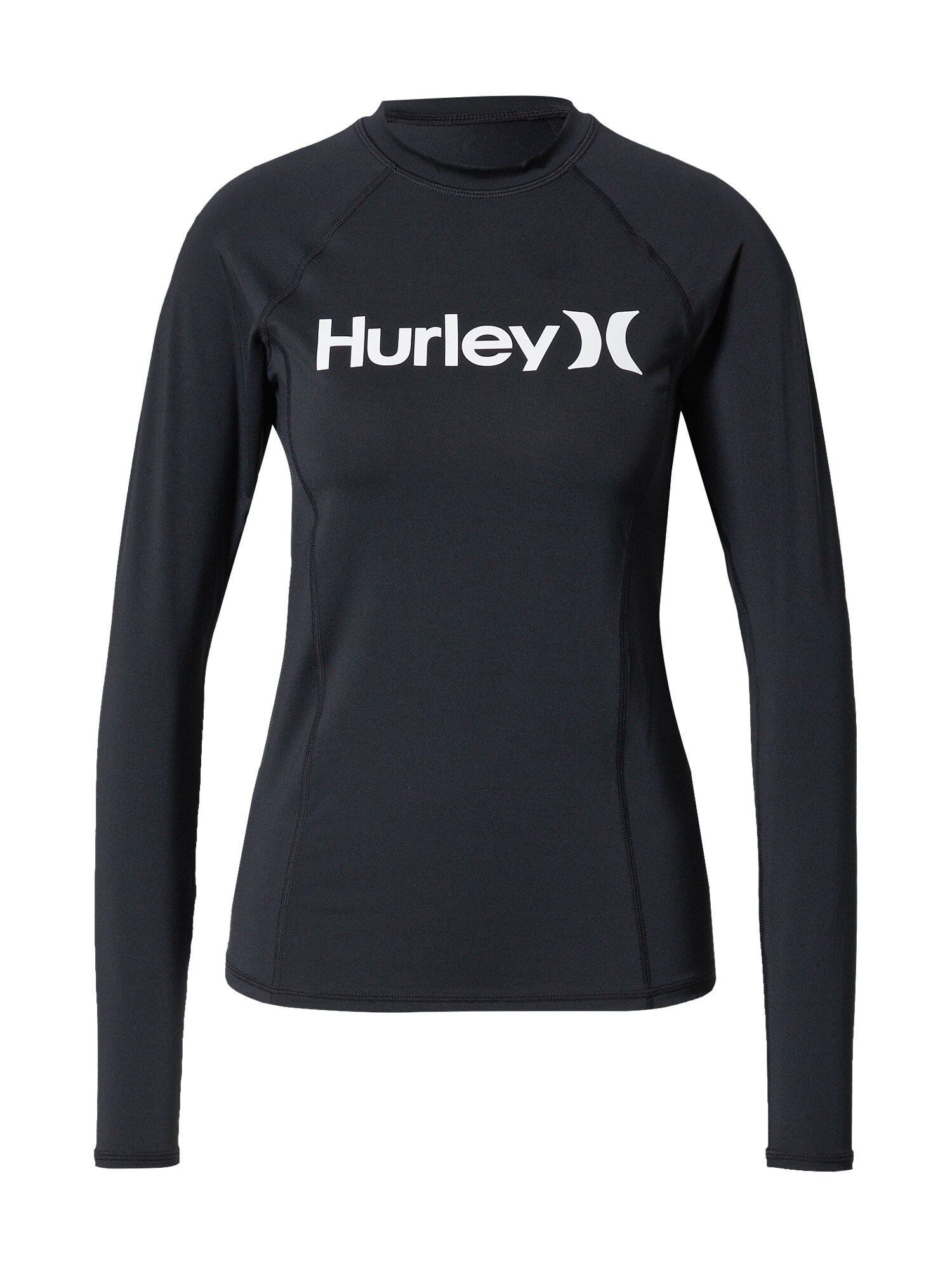 Hurley Sportiniai marškinėliai juoda / balta