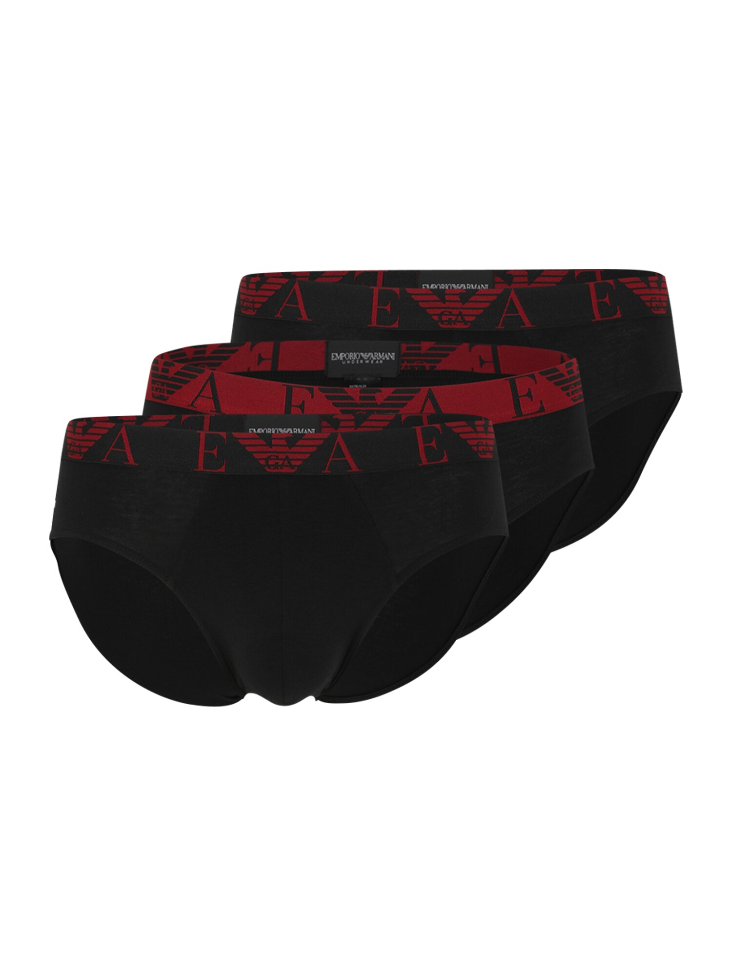 Emporio Armani Slip  roșu / negru