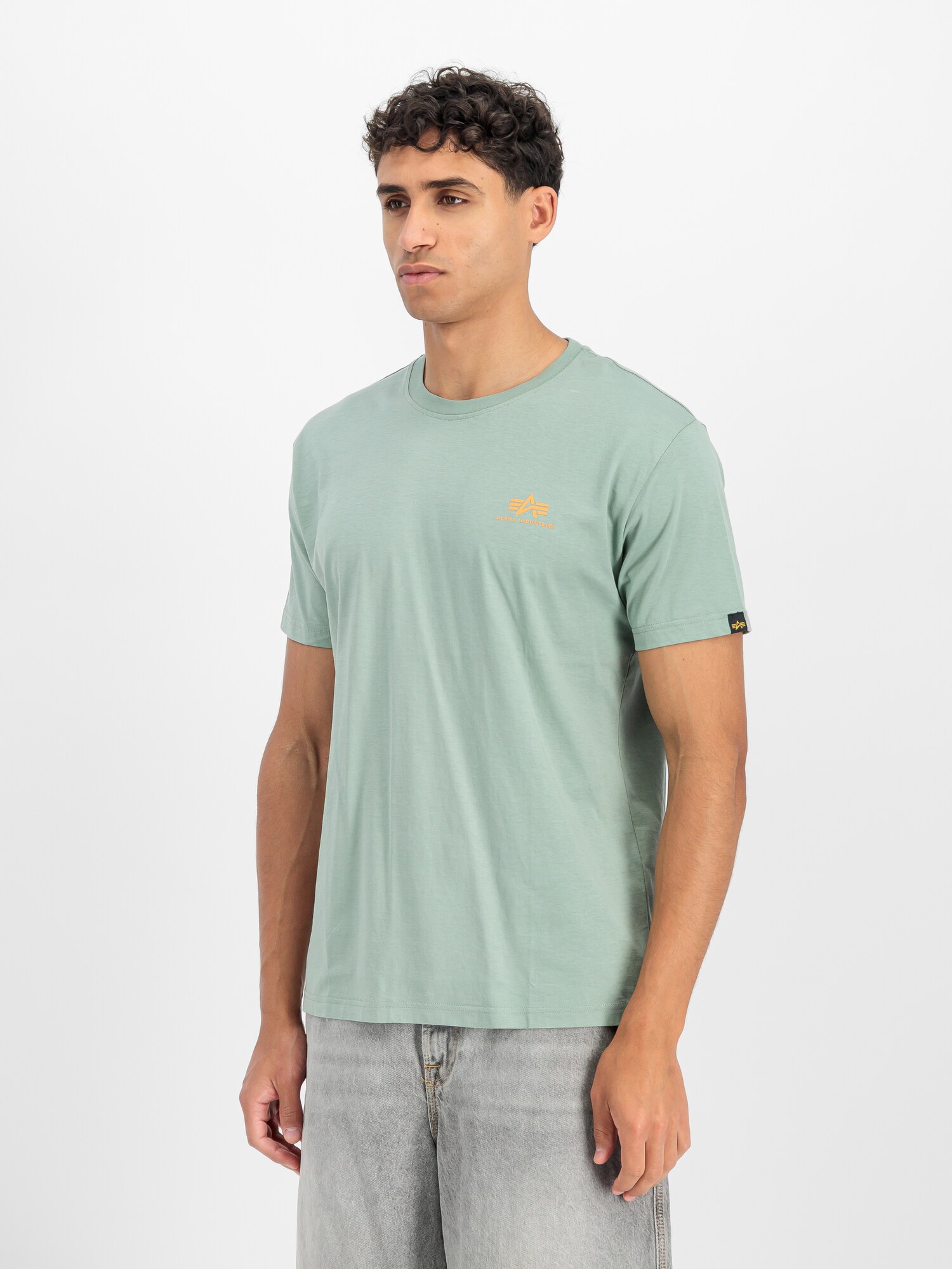 ALPHA INDUSTRIES Tričko  žltá / mätová (obrázok 3)