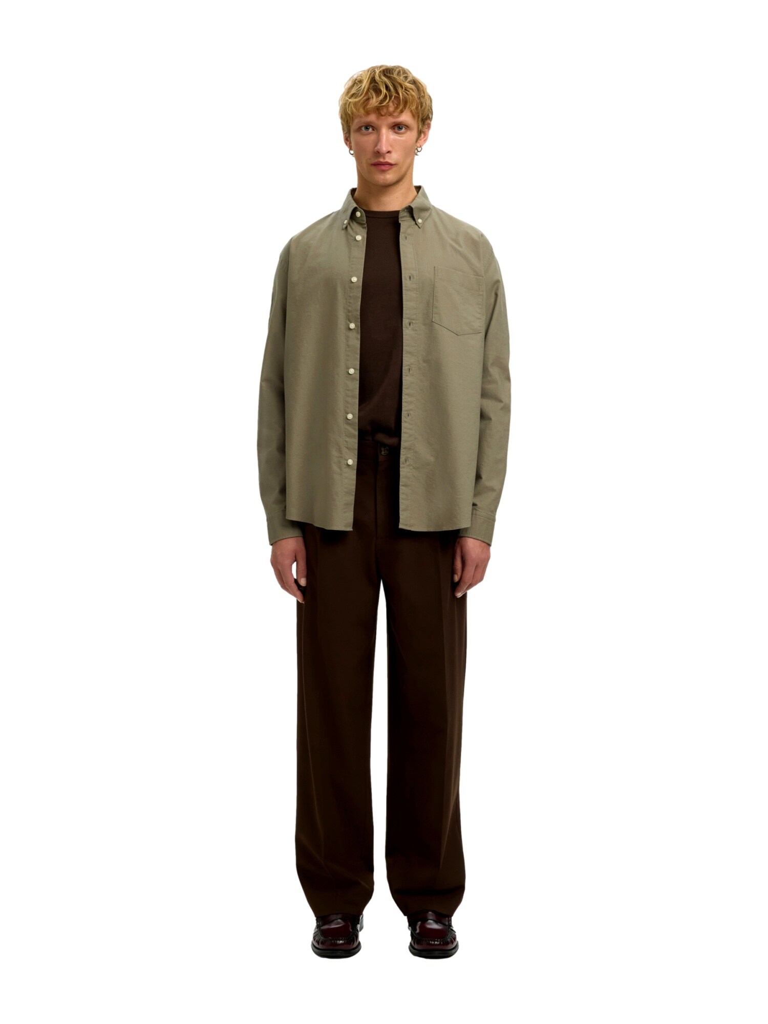 SELECTED HOMME Tričko 'Rick'  zelená (obrázok 5)