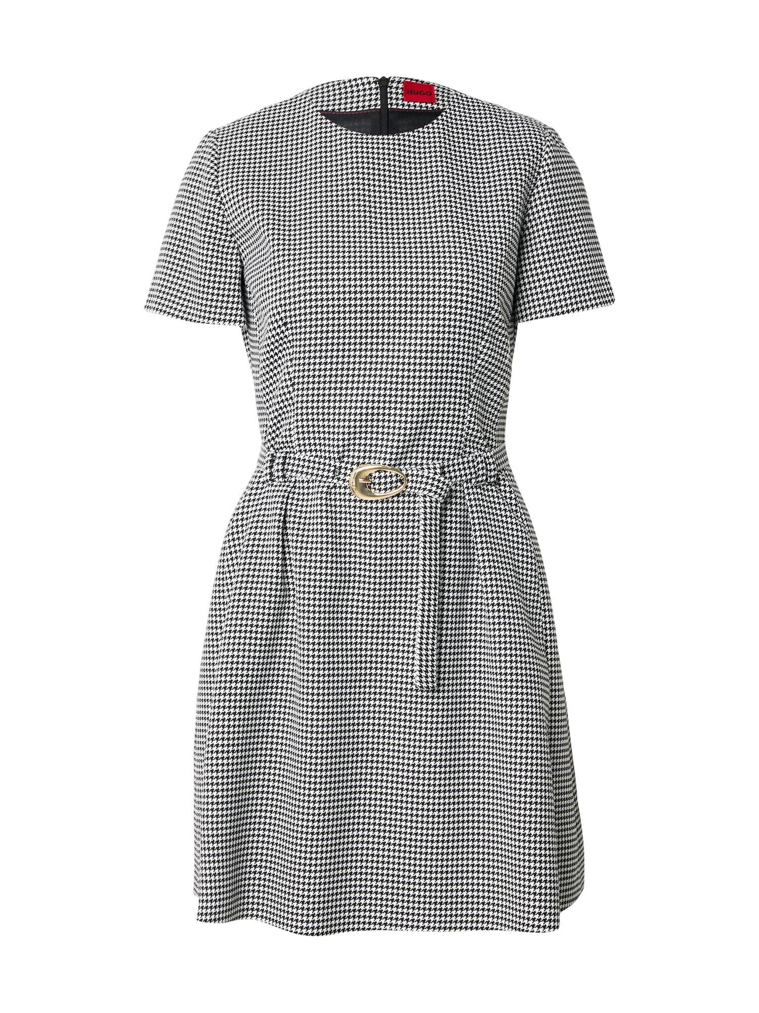 HUGO Rochie Kimise  negru / alb