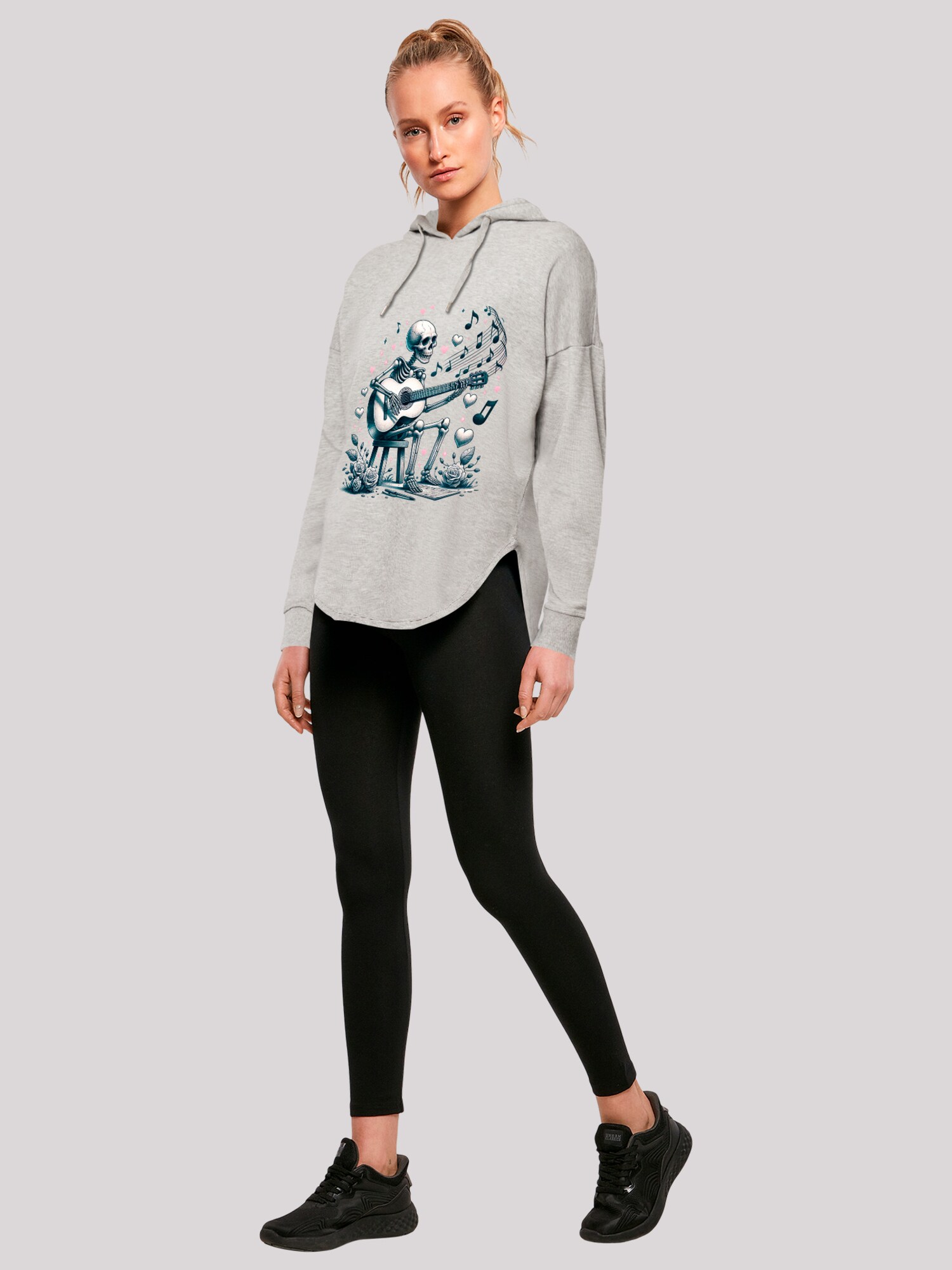 Thumbnail - F4NT4STIC Sweatshirt Skelett spielt Gitarre, Musik, Liebe