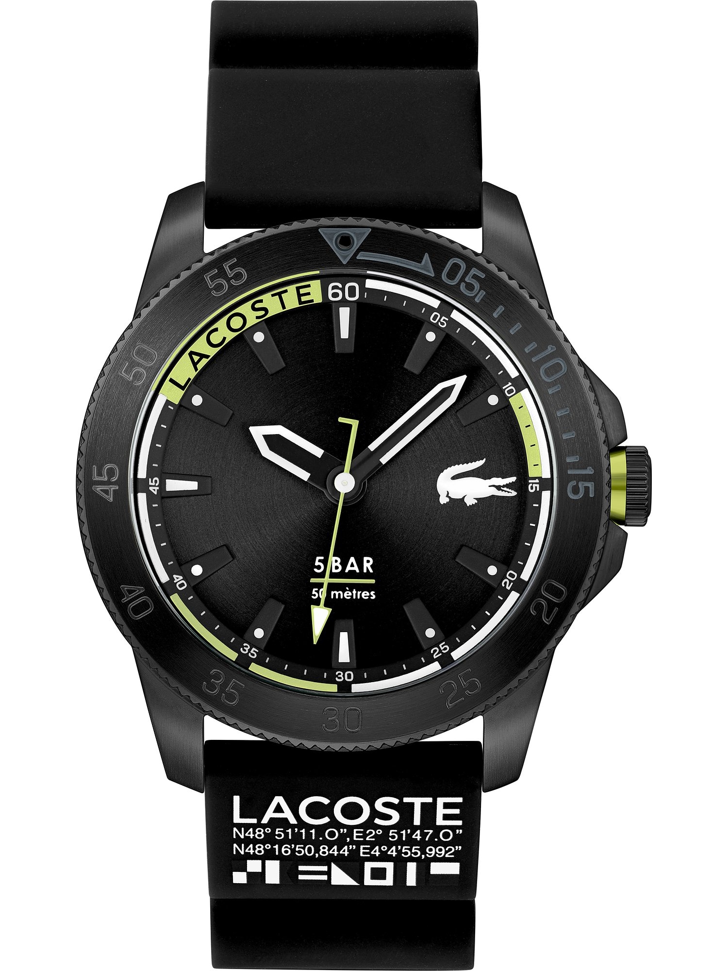 LACOSTE Analoginis (įprasto dizaino) laikrodis juoda