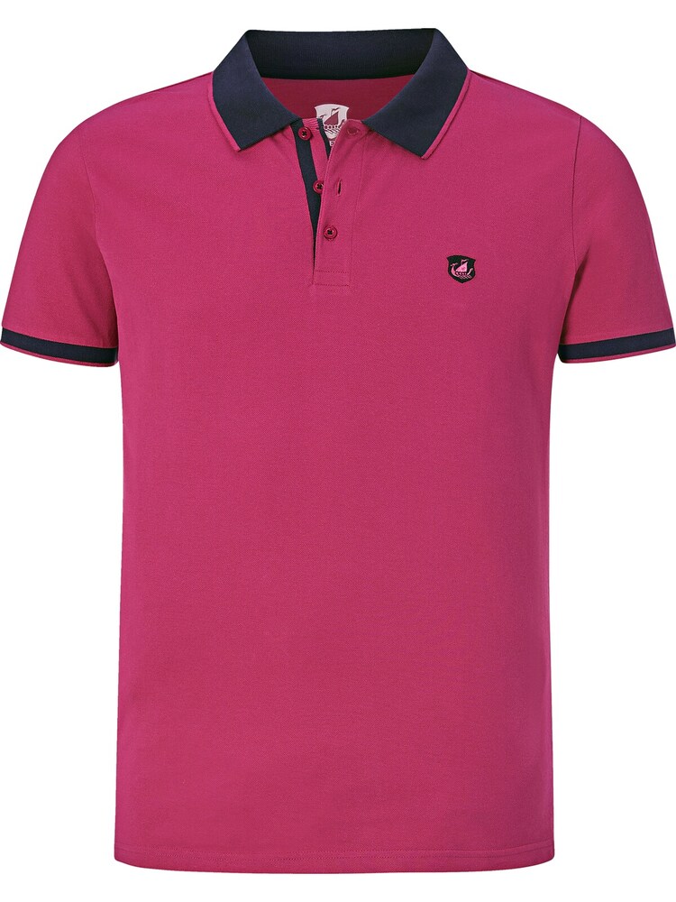 Jan Vanderstorm Poloshirt ' Lavrans ' Herren Größe XXXL nachtblau / pink