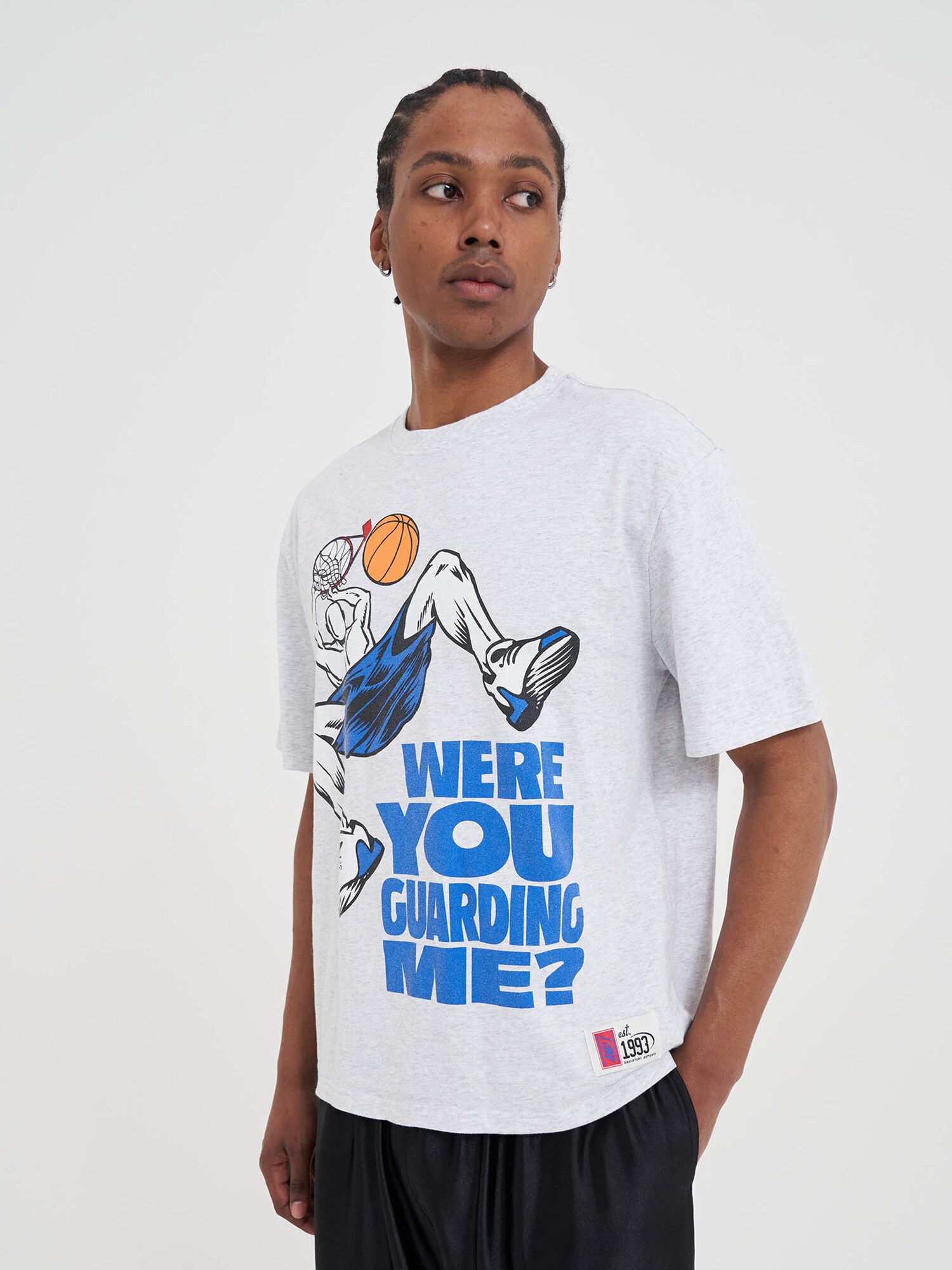 AND1 Camiseta  aqua / gris claro – imagen 4
