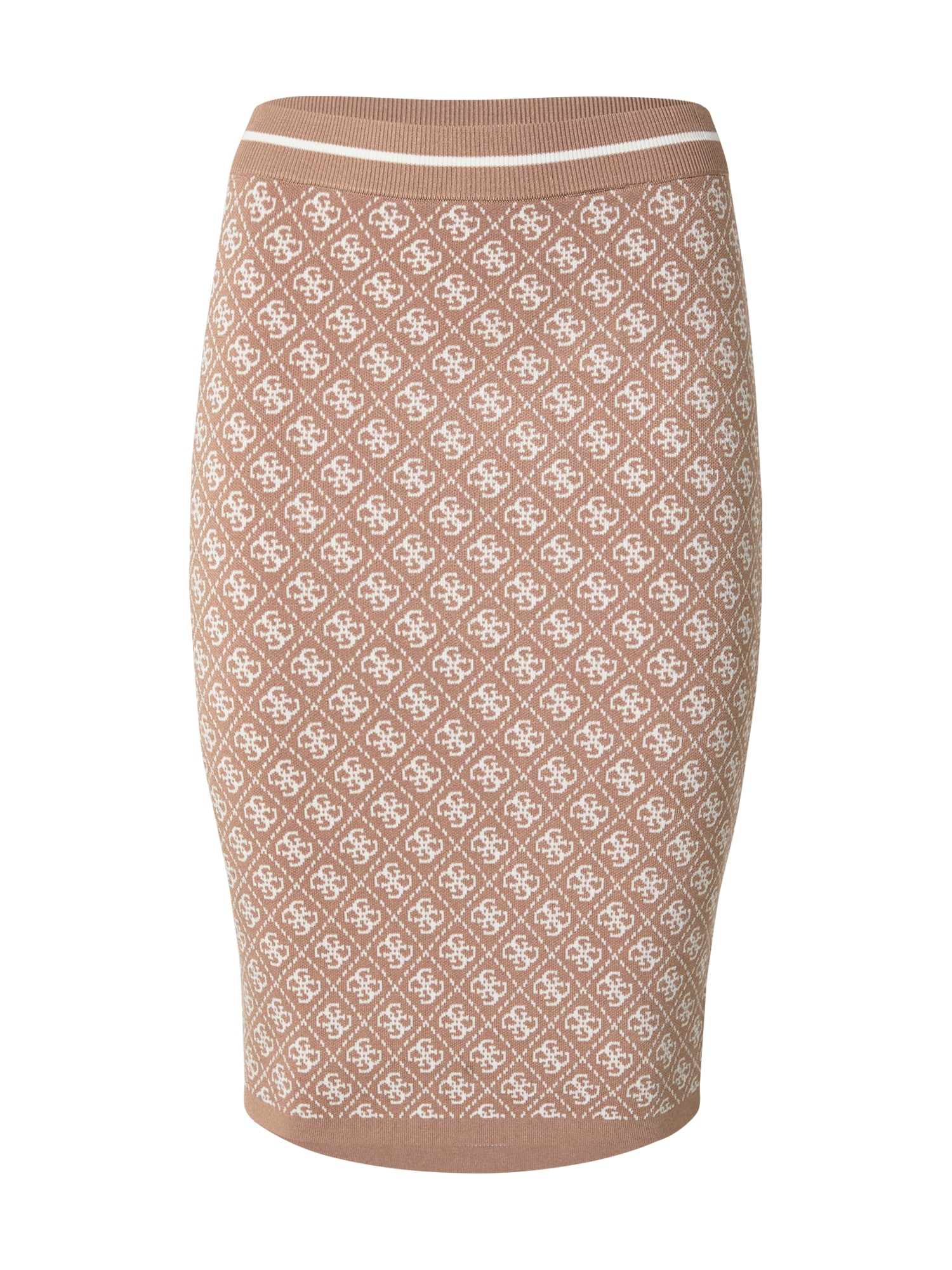 GUESS Fustă LISE  culoarea pielii / nisipiu