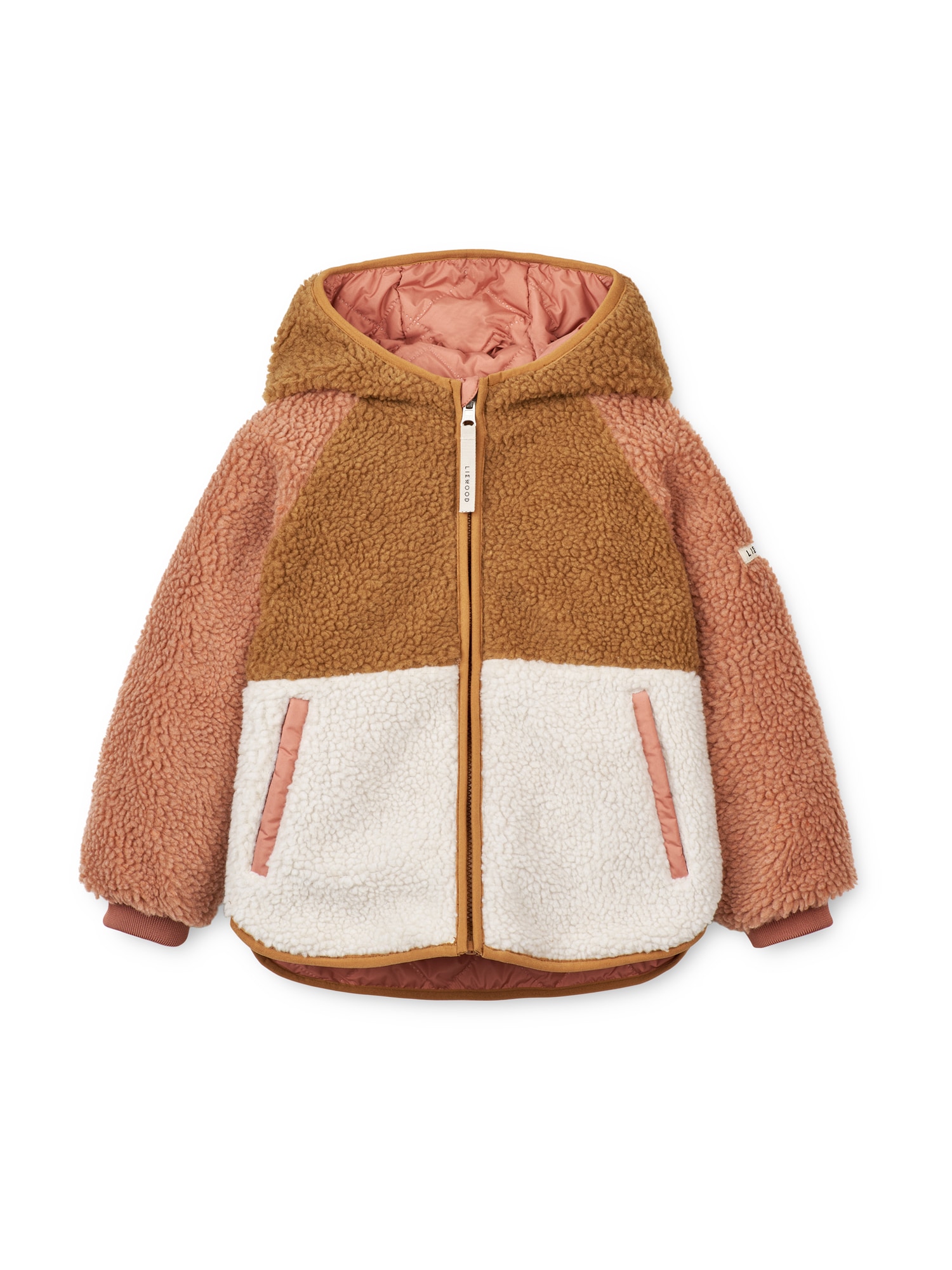 Liewood Geacă de primăvară-toamnă Jackson  maro pueblo / roz pal / alb