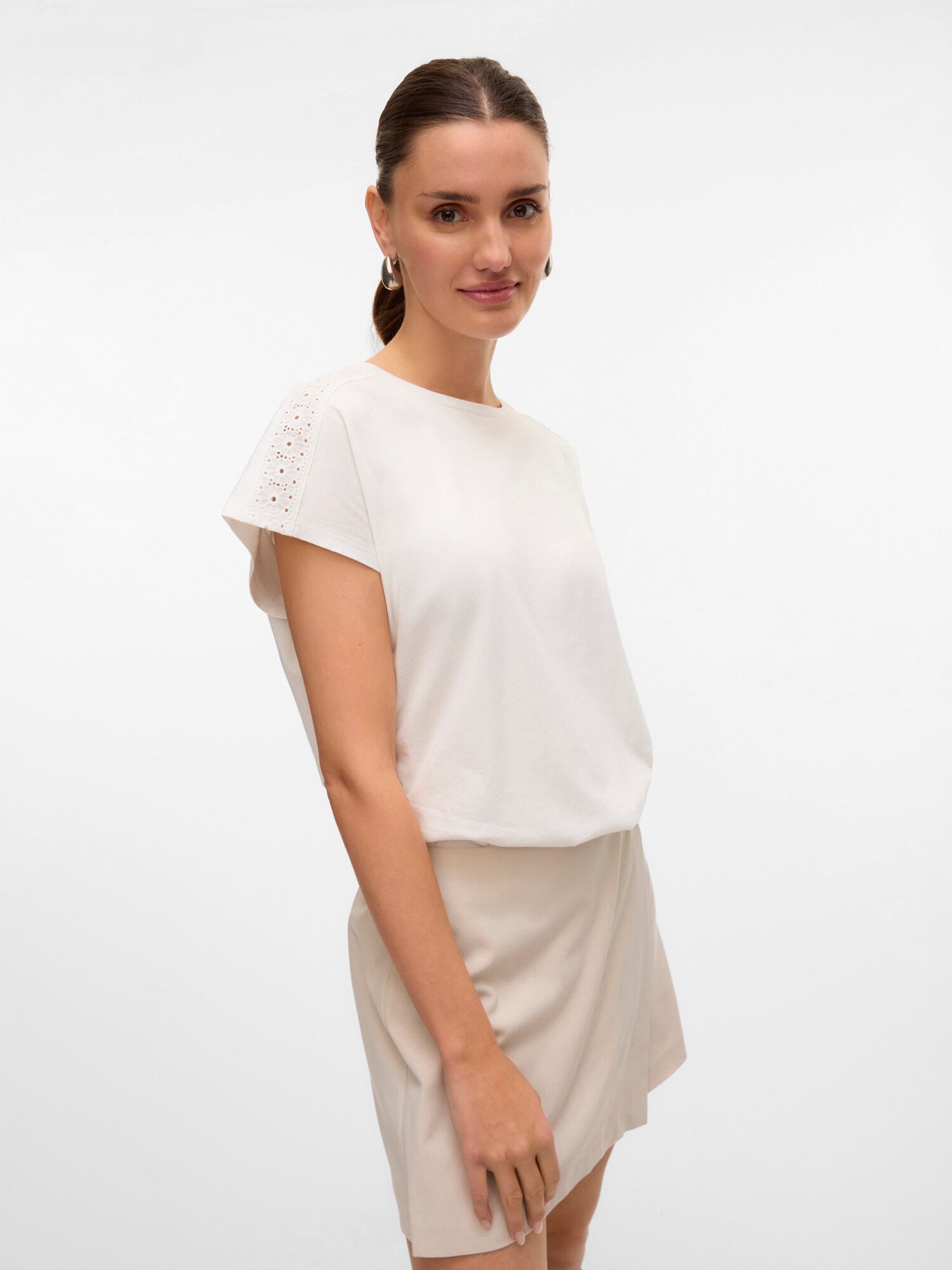 VERO MODA Póló 'VMEmmy'  fehér termék 2. képe
