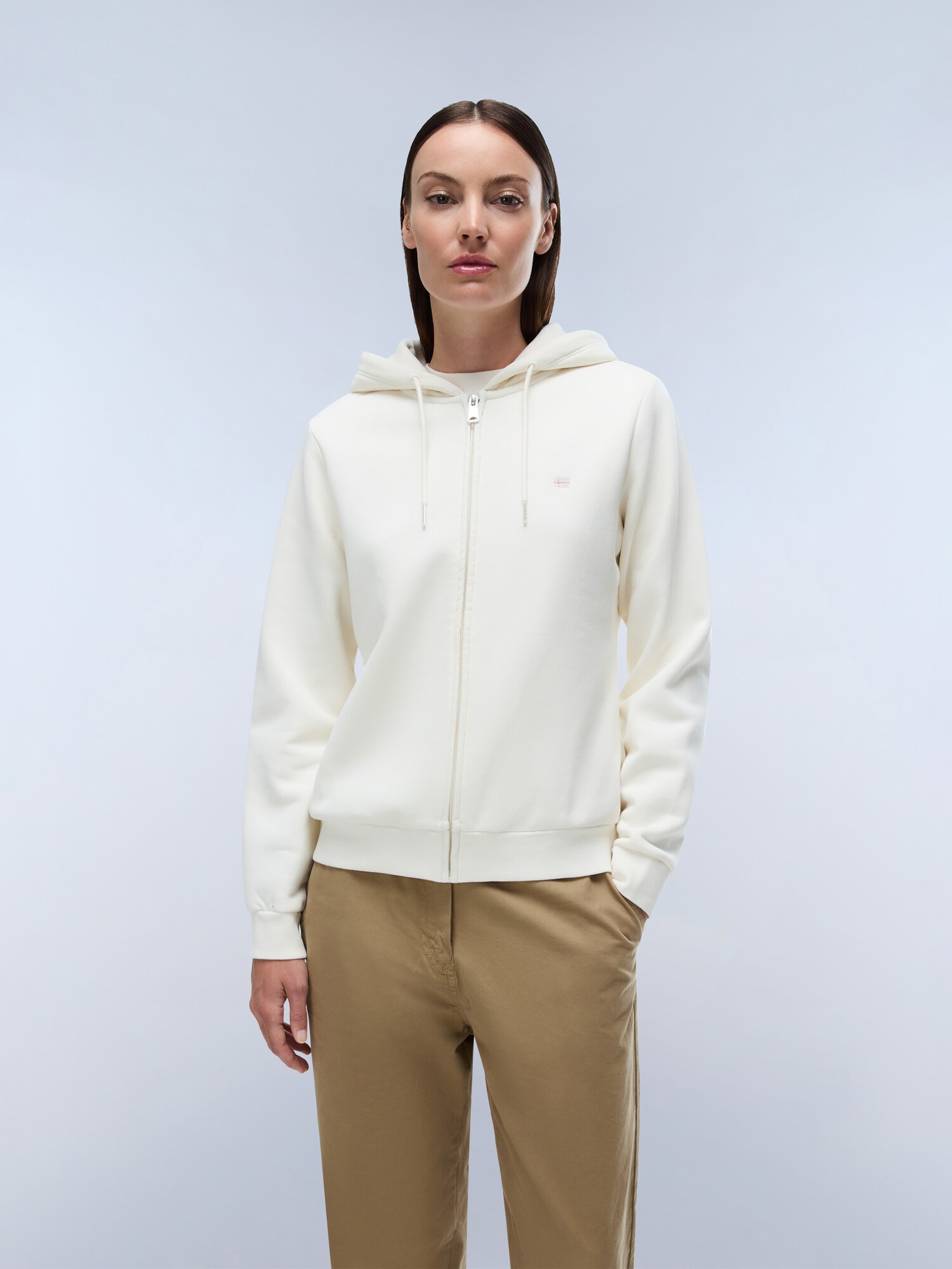 NAPAPIJRI Sudadera con cremallera 'B-AURORA FZH W'  blanco – imagen 4
