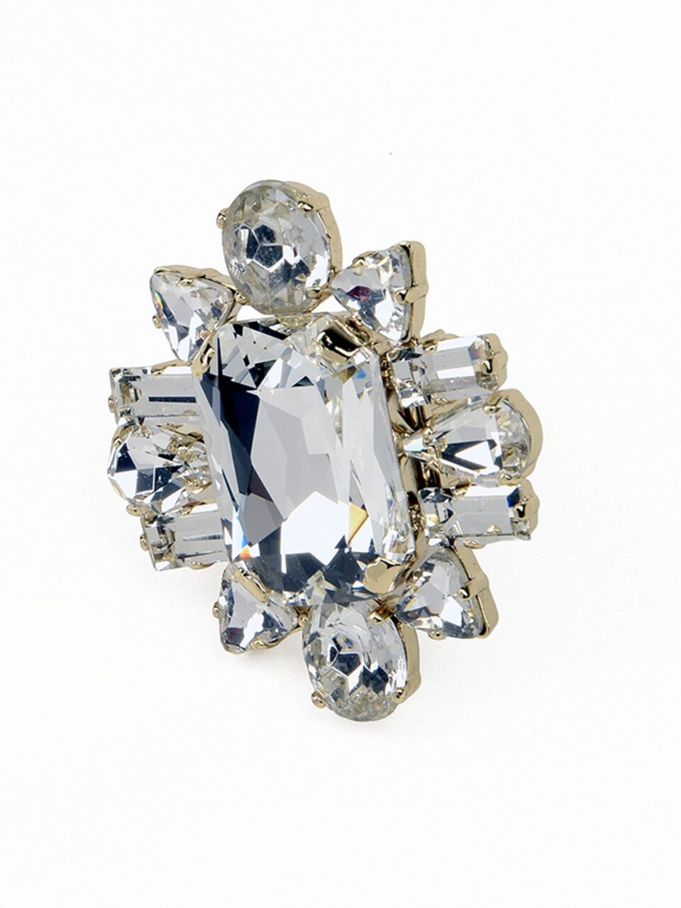Ring 'Anello Dei Dei placcato oro con cristalli Swarovski'