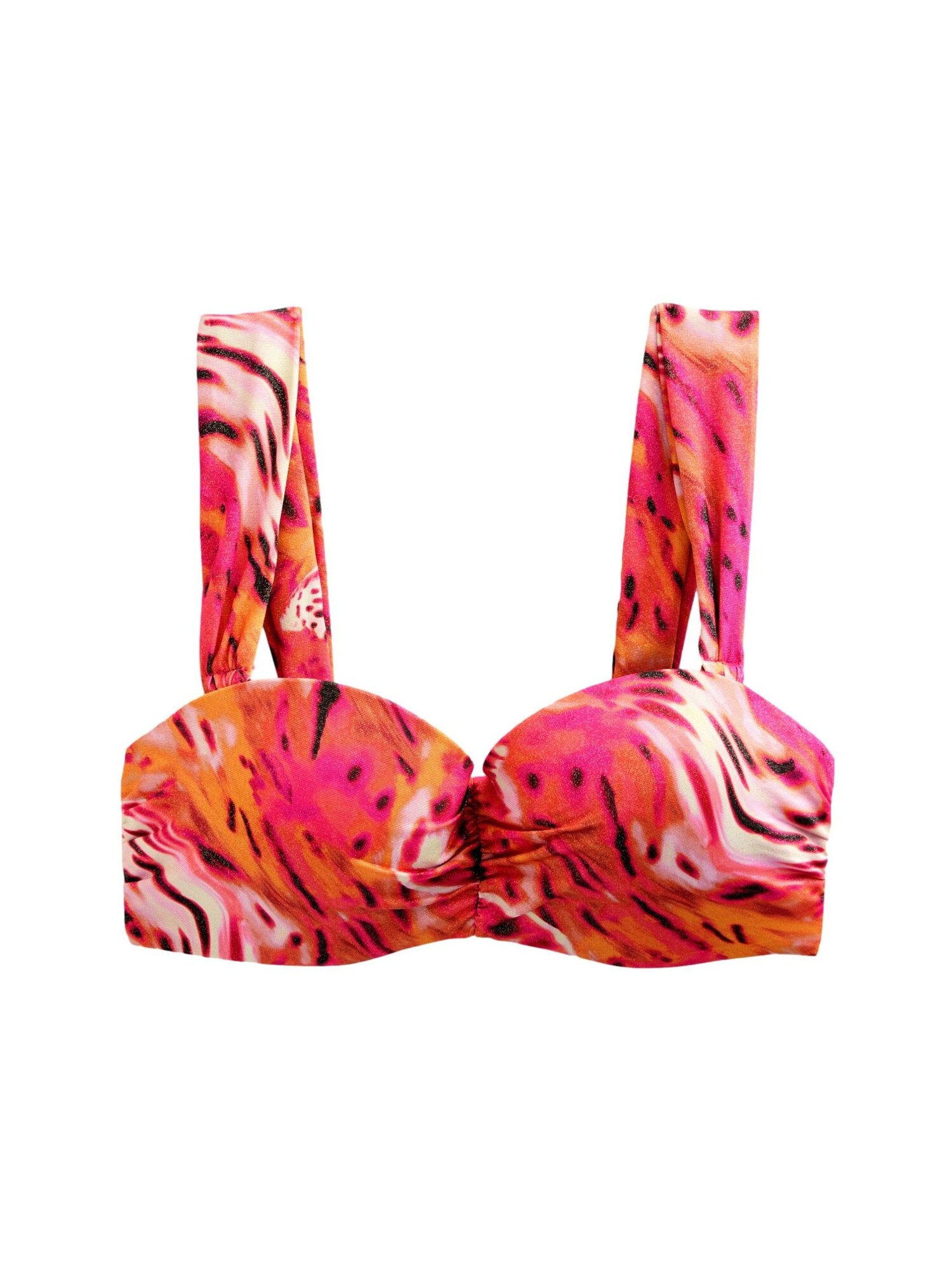 Next Sutien costum de baie  portocaliu / roz / negru / alb