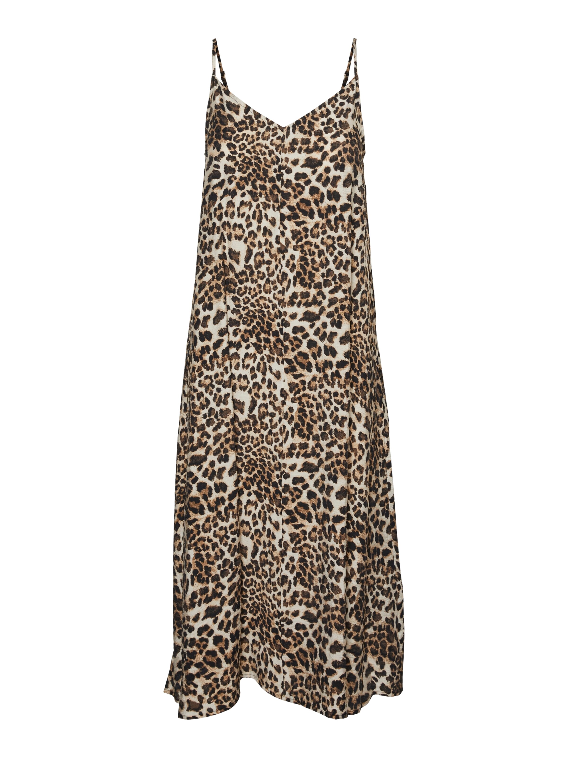 VERO MODA Haljina 'Josie'  boja pijeska / smeđa / svijetlosiva / crna